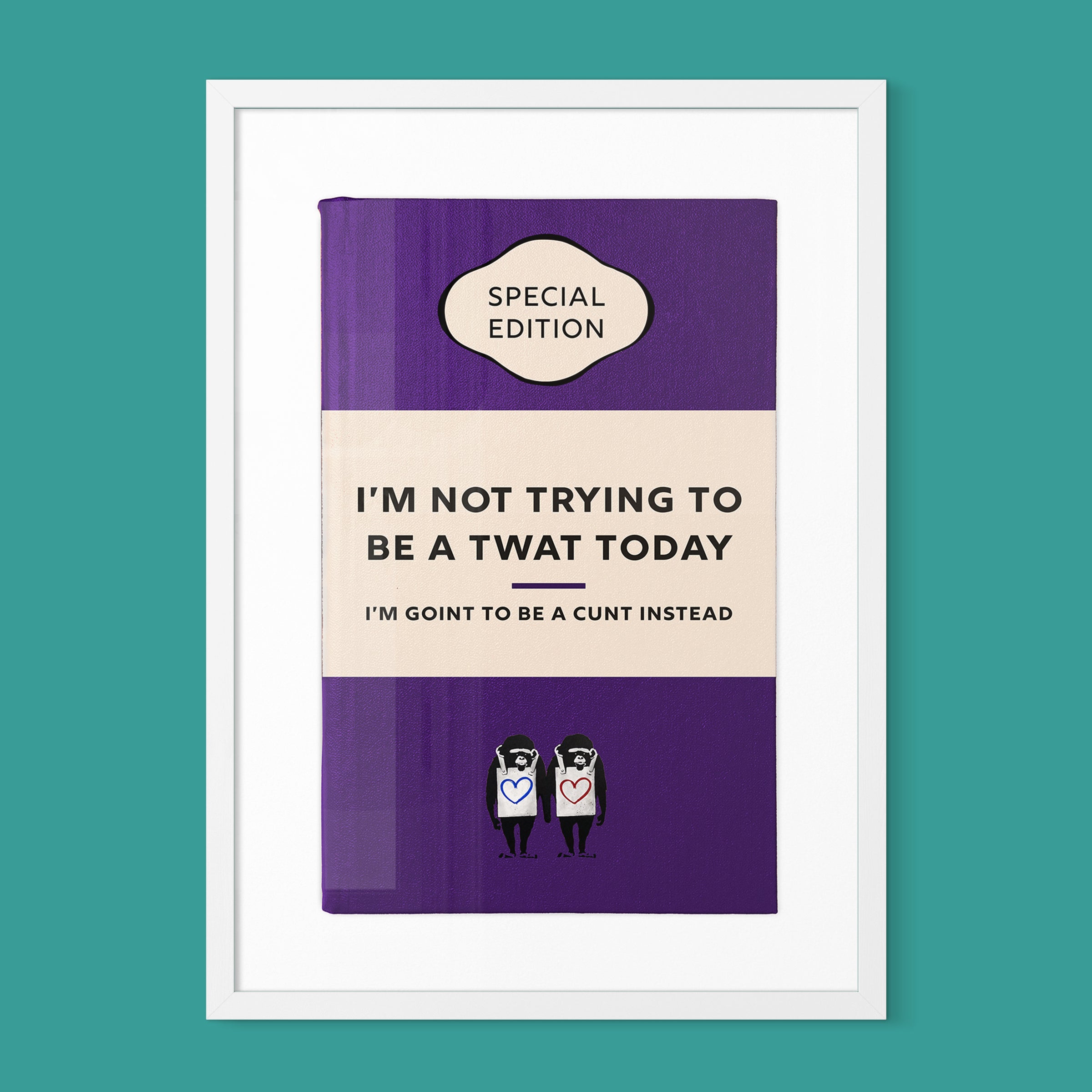 Personalised Book Cover Art Print (Classic Edition)