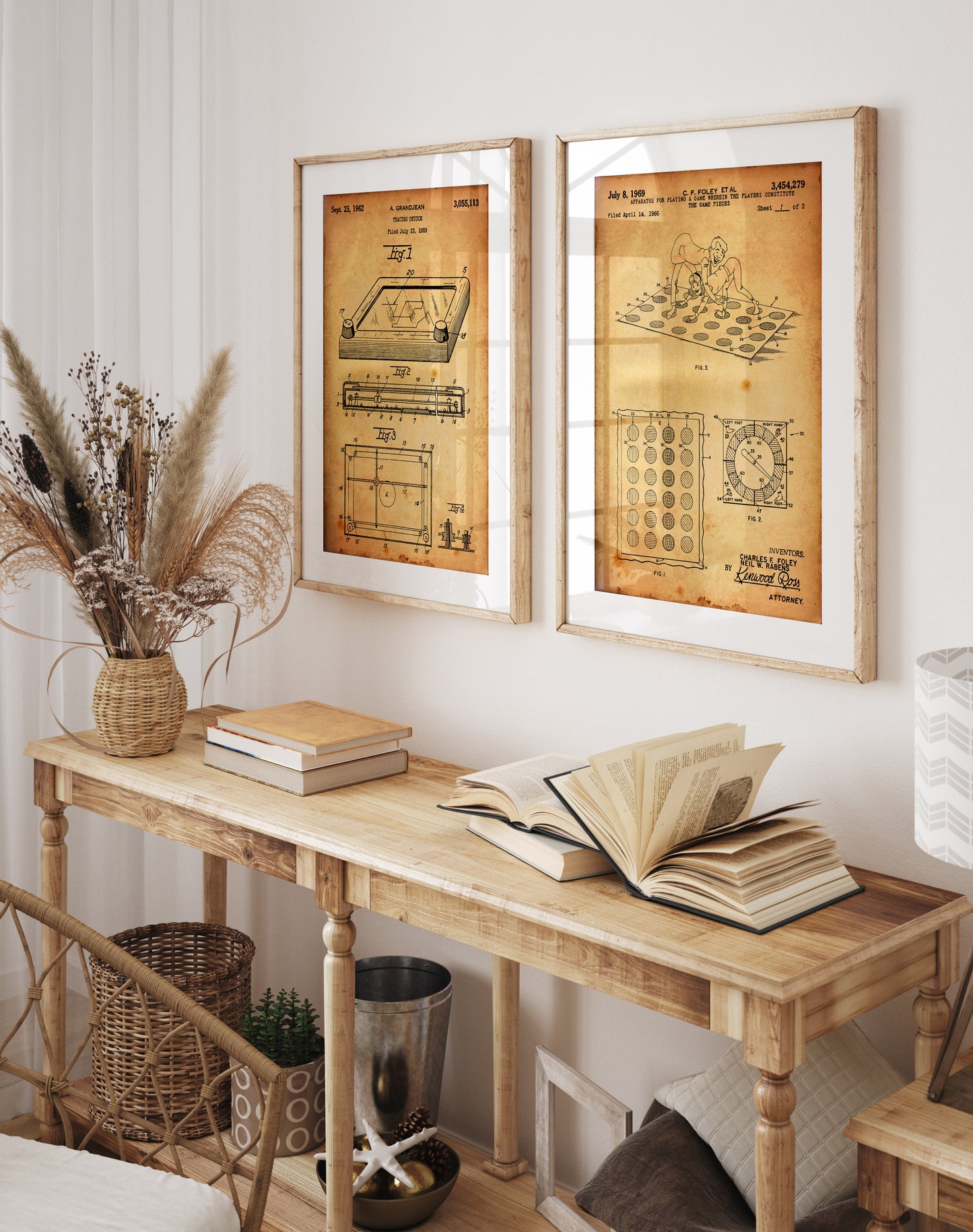 Board Game Set Of 2 Patent Prints - Magic Posters