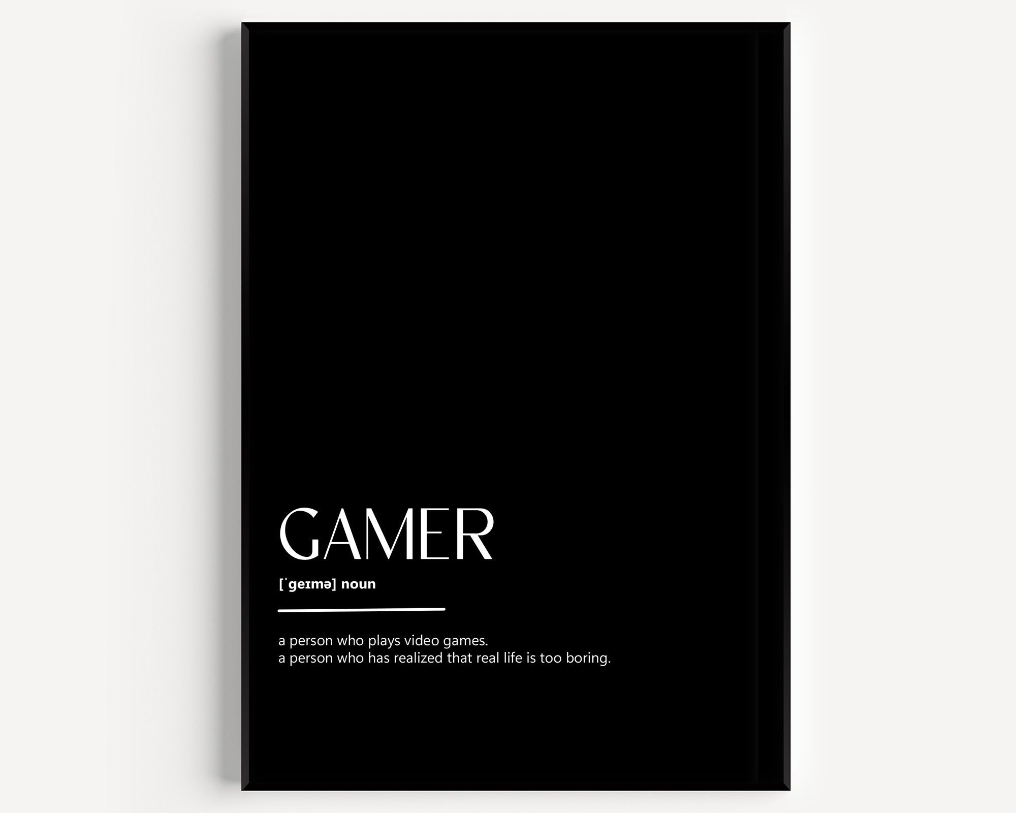 Gamer Definition Print - Magic Posters