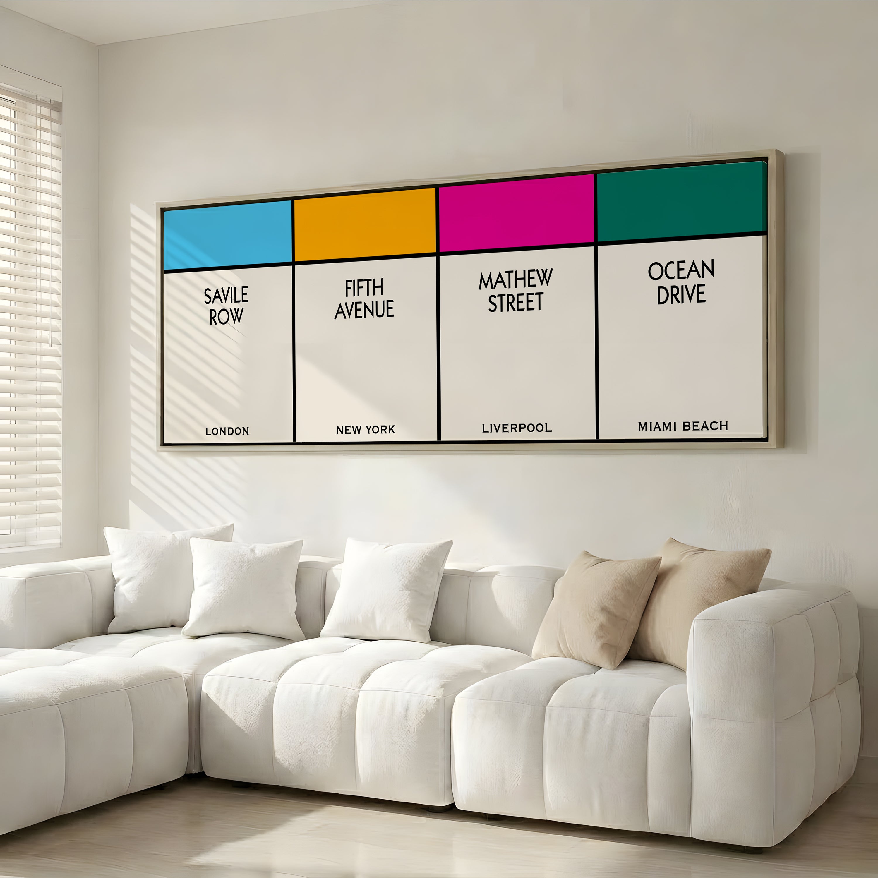 Custom Multi Street Name Print (Panoramic)