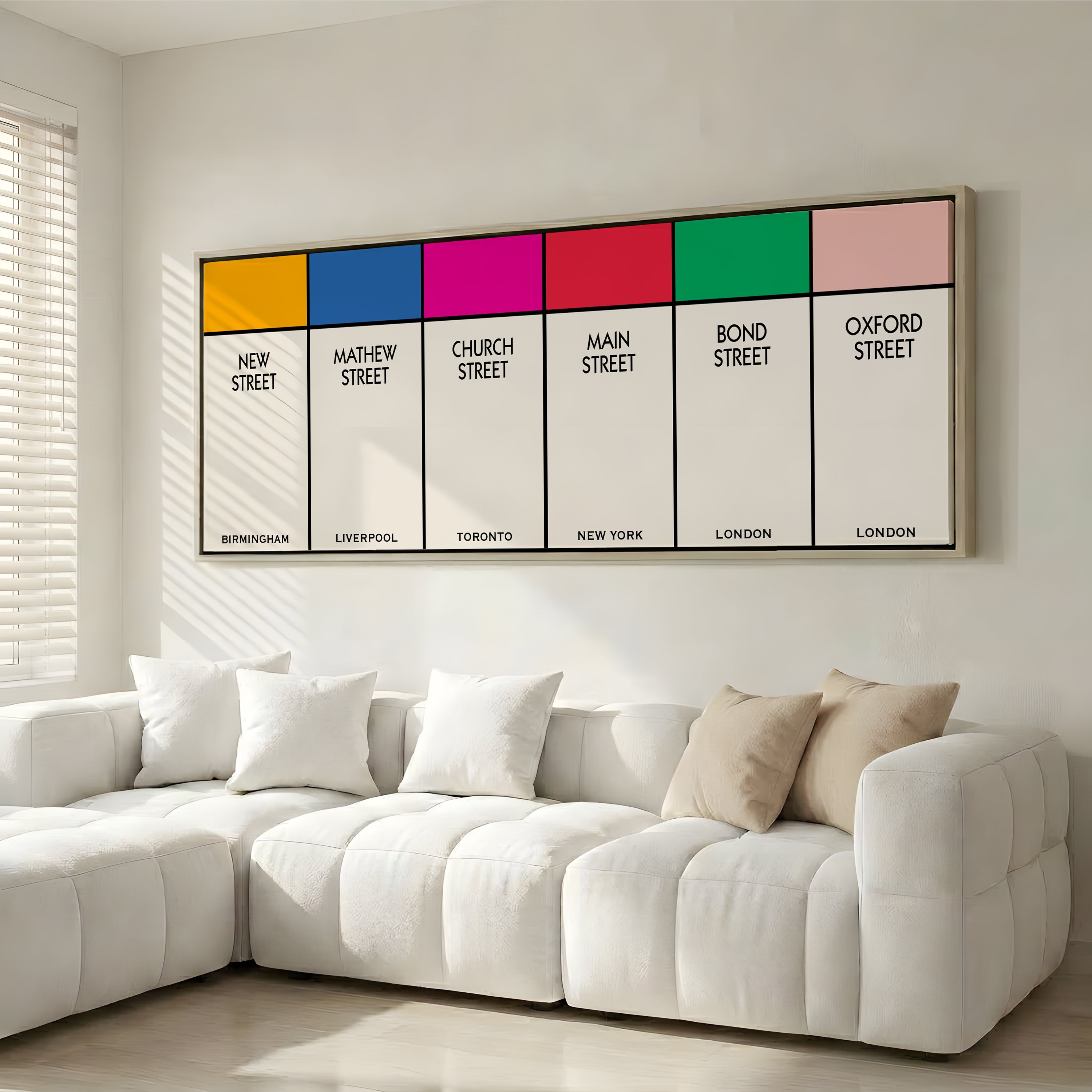 Custom Multi Street Name Print (Panoramic)