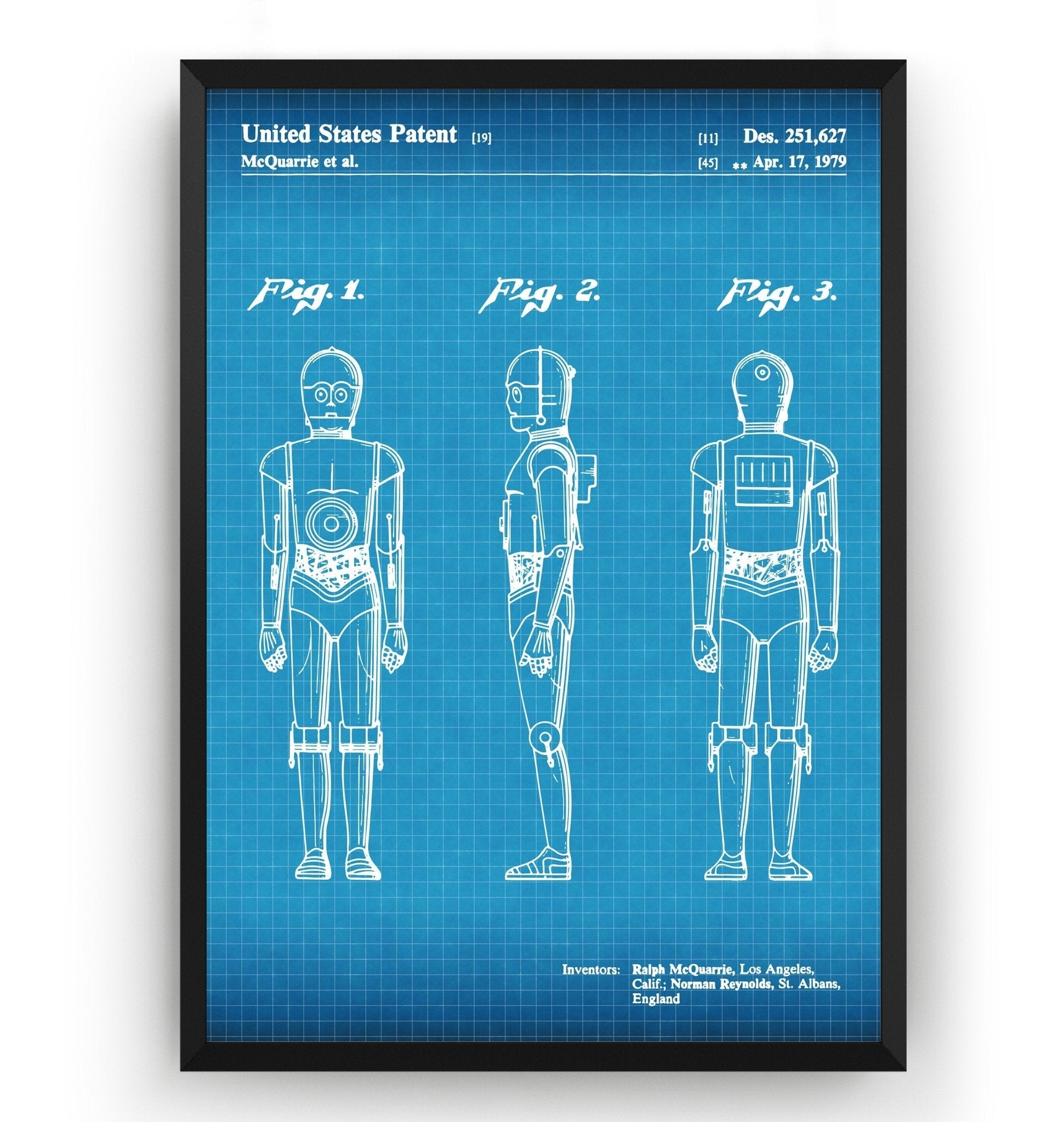 C-3PO 1979 Patent Print - Magic Posters