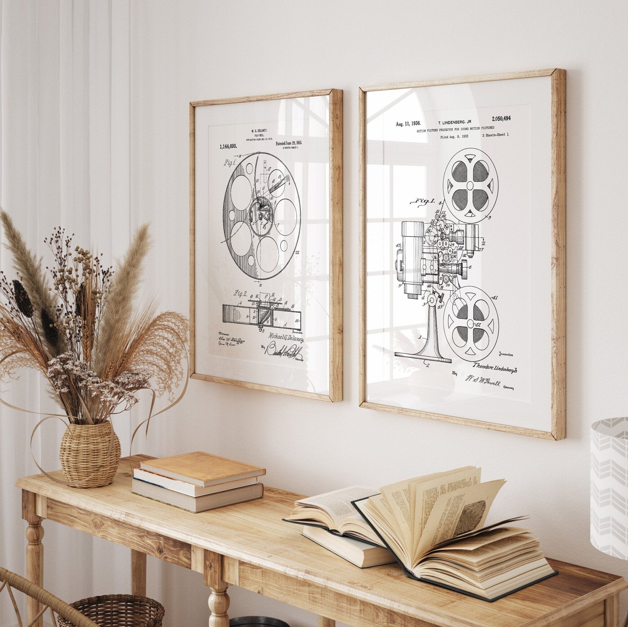 Cinema Set Of 2 Patent Prints - Magic Posters