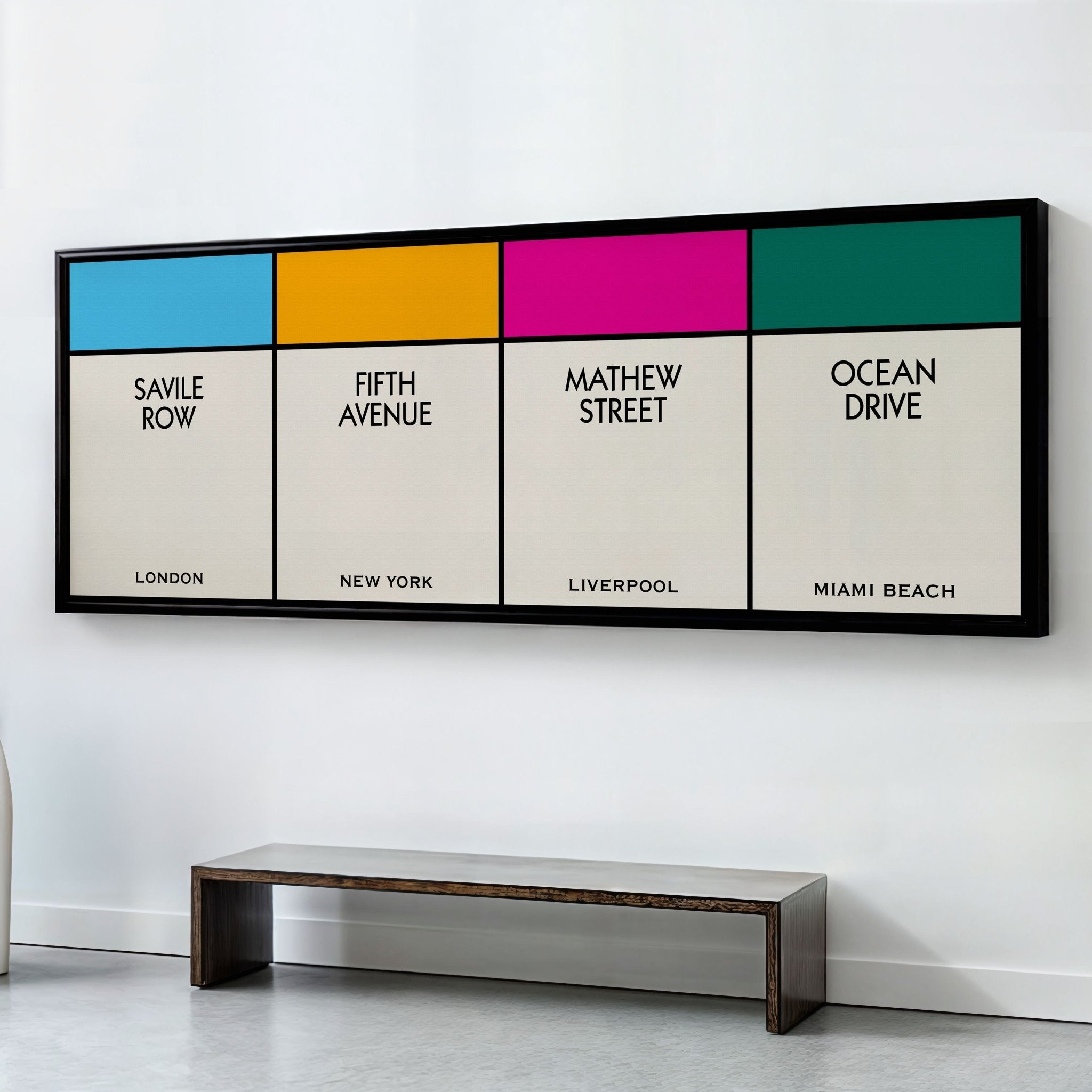 Custom Multi Street Name Print (Panoramic) - Magic Posters