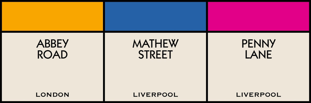 Flat artwork, 3 street names