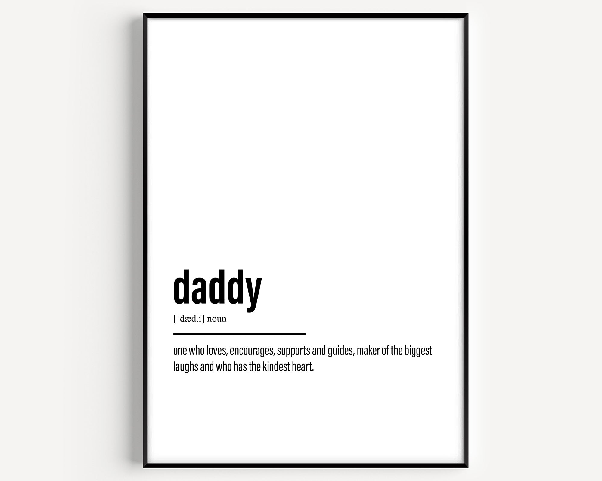 Daddy Definition Print - Magic Posters