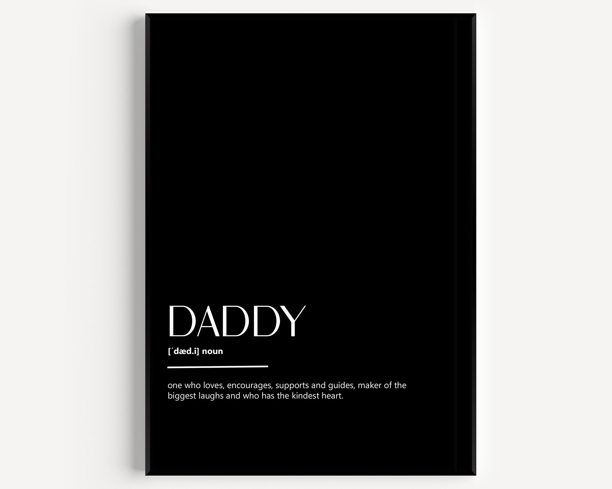 Daddy Definition Print - Magic Posters