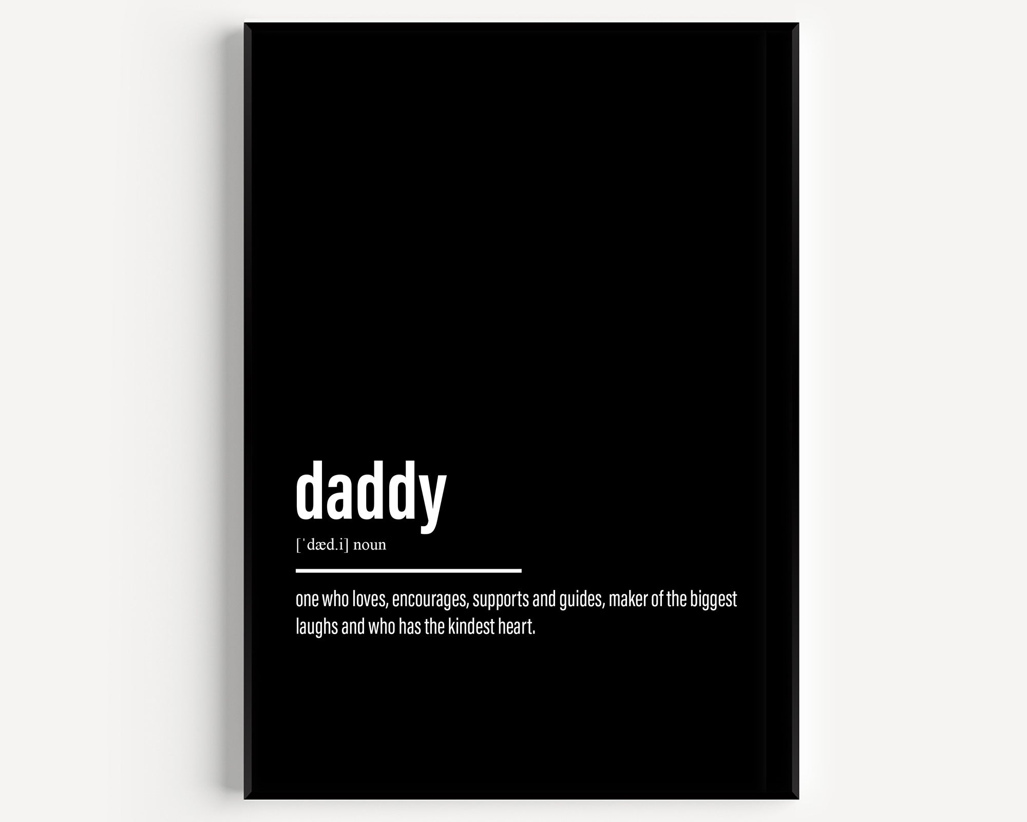 Daddy Definition Print - Magic Posters