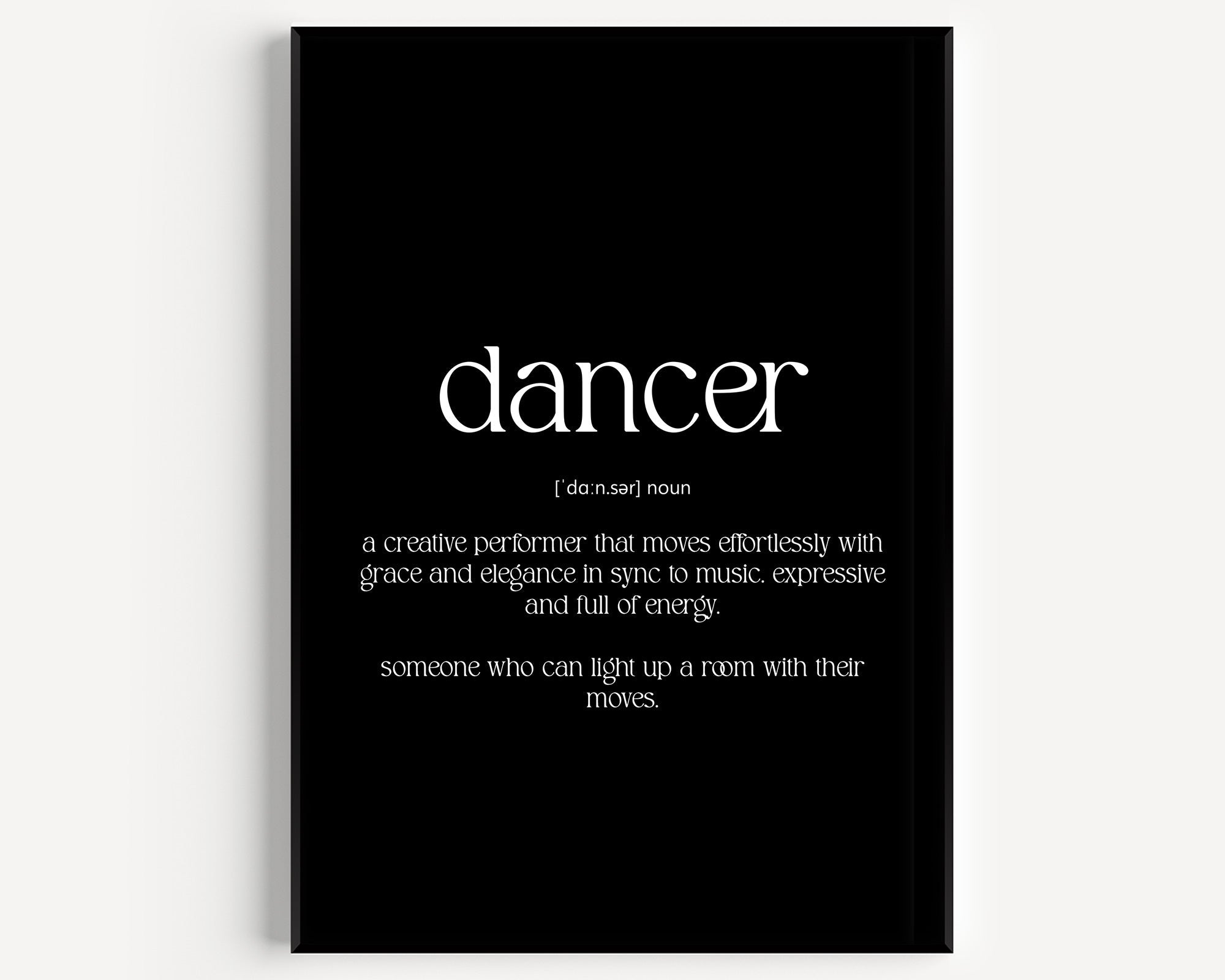 Dancer Definition Print - Magic Posters