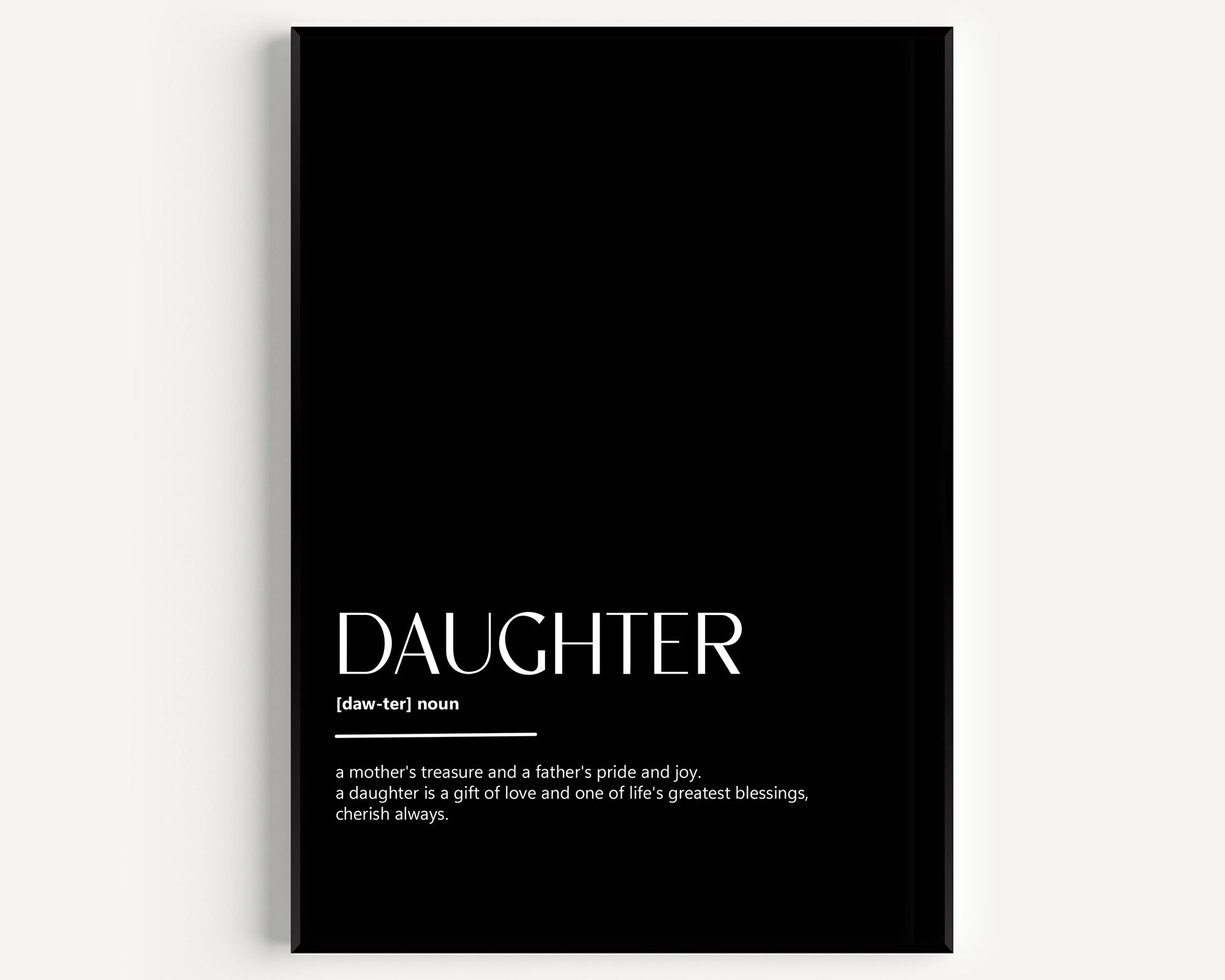 Daughter Definition Print - Magic Posters