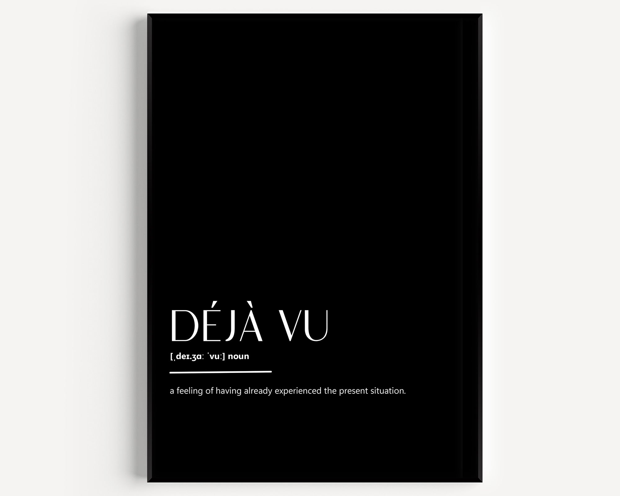 Déjà Vu Definition Print - Magic Posters