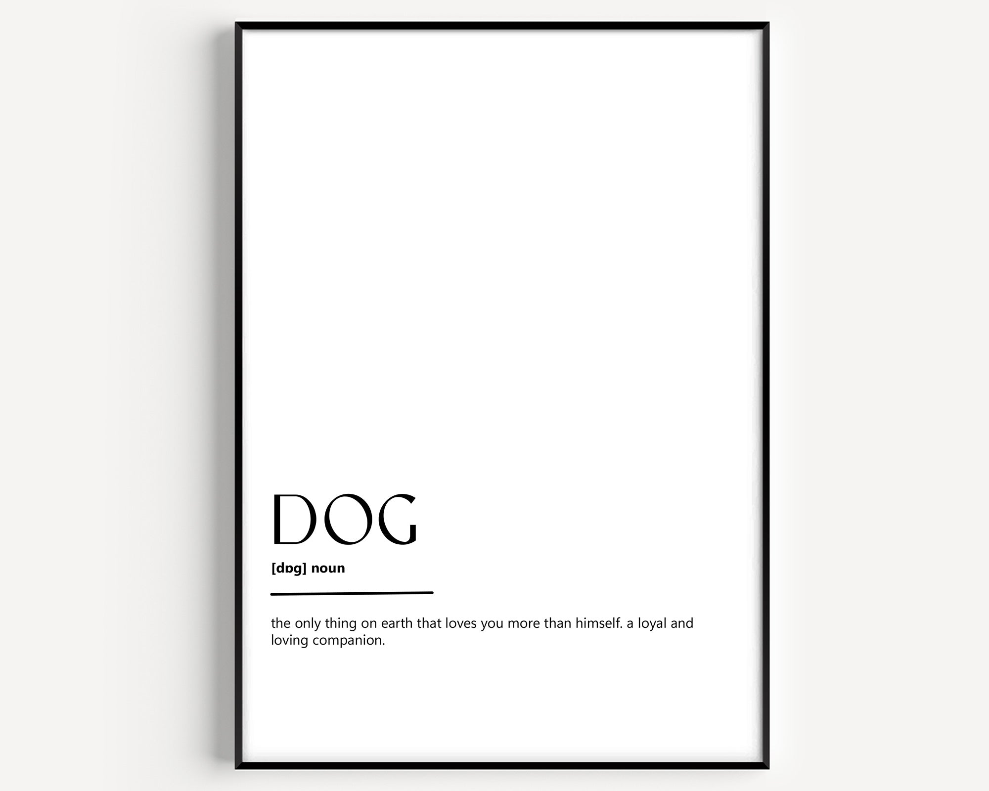 Dog Definition Print - Magic Posters