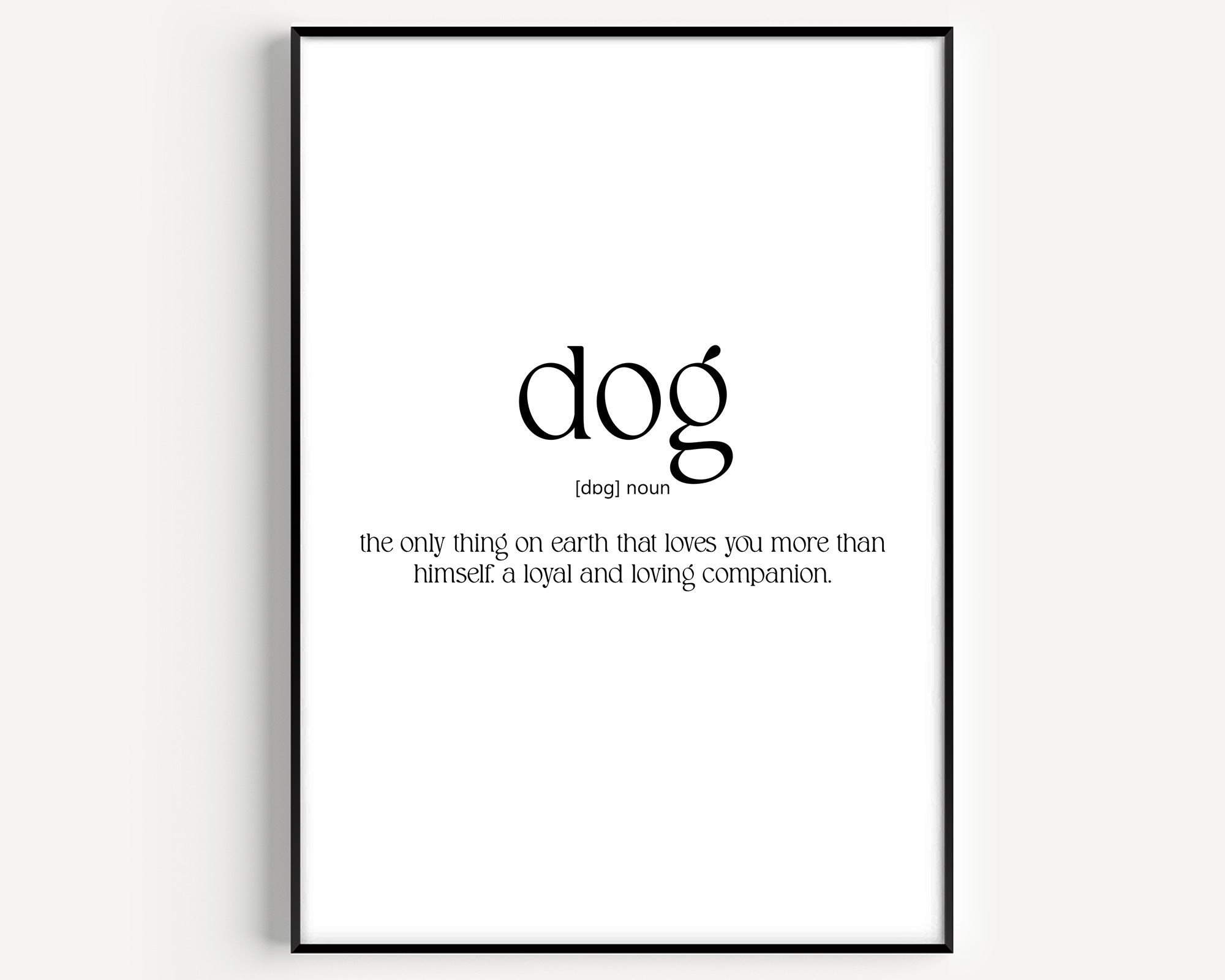 Dog Definition Print - Magic Posters