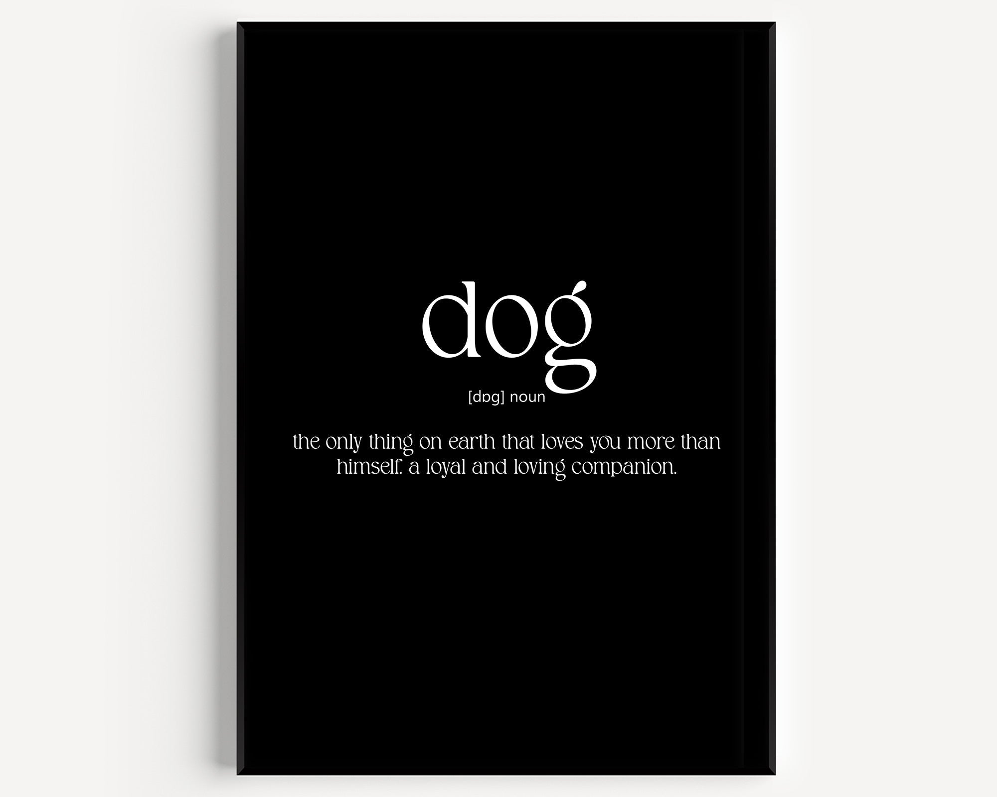 Dog Definition Print - Magic Posters