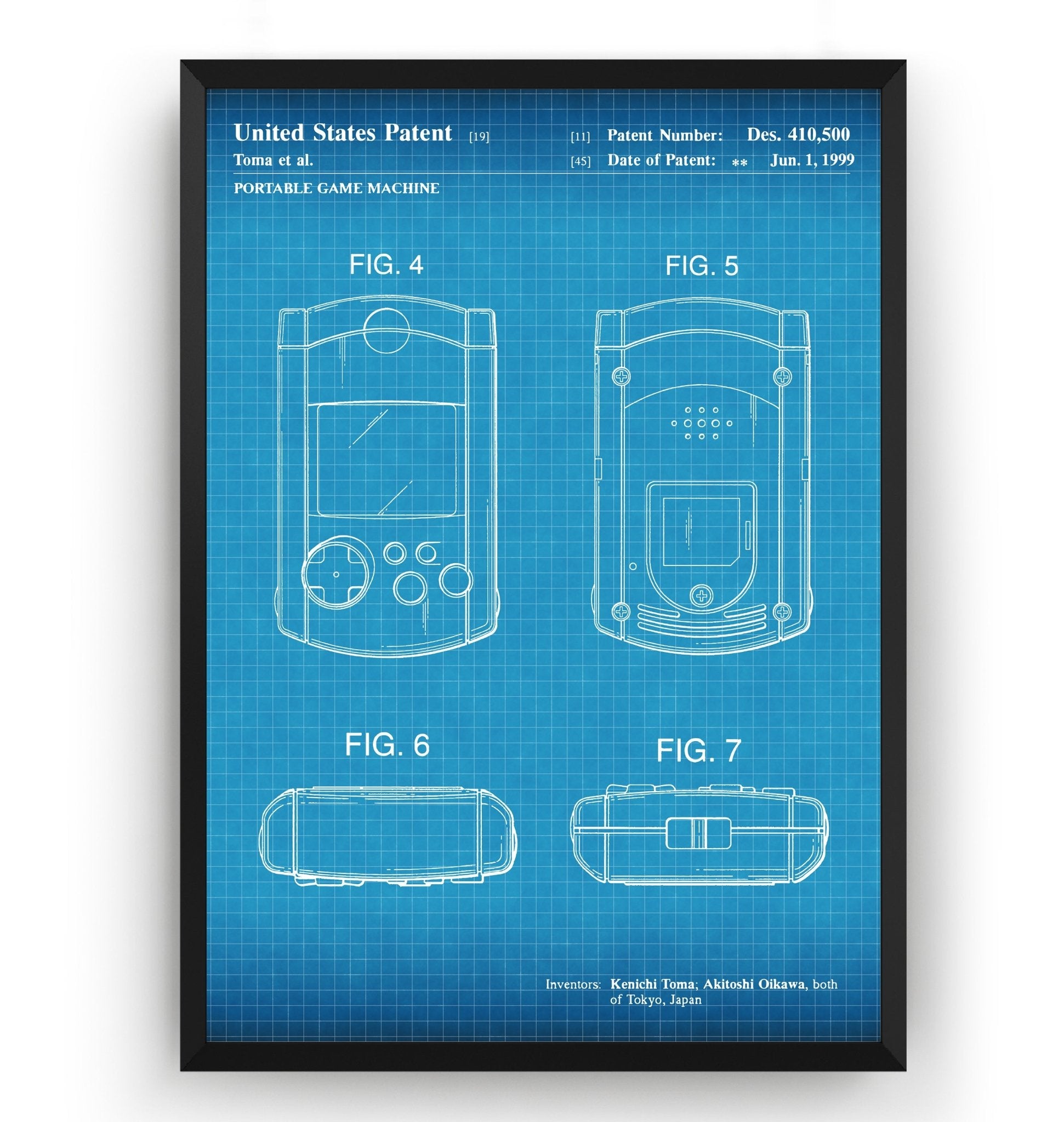 Dreamcast VMU 1999 Patent Print - Magic Posters
