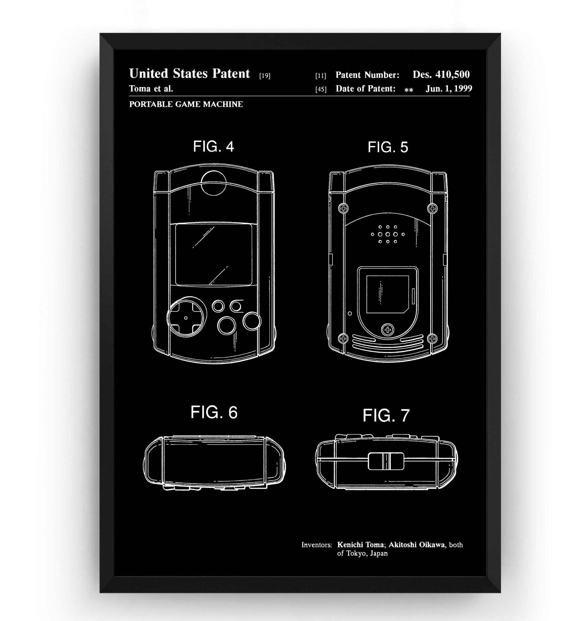 Dreamcast VMU 1999 Patent Print - Magic Posters