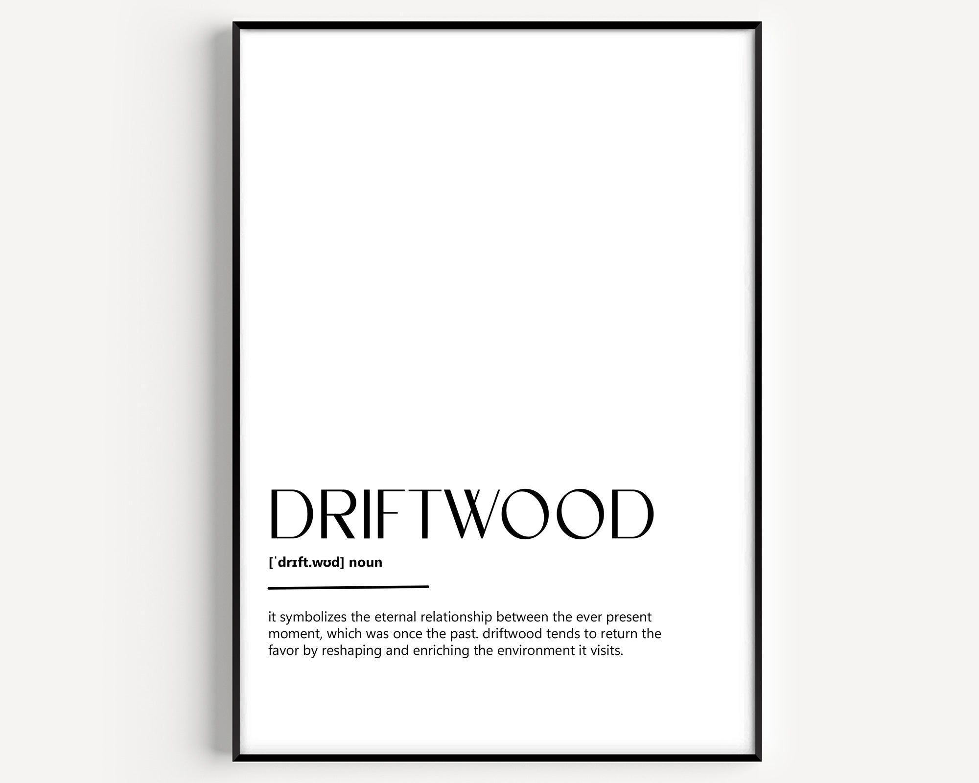 Driftwood Definition Print - Magic Posters