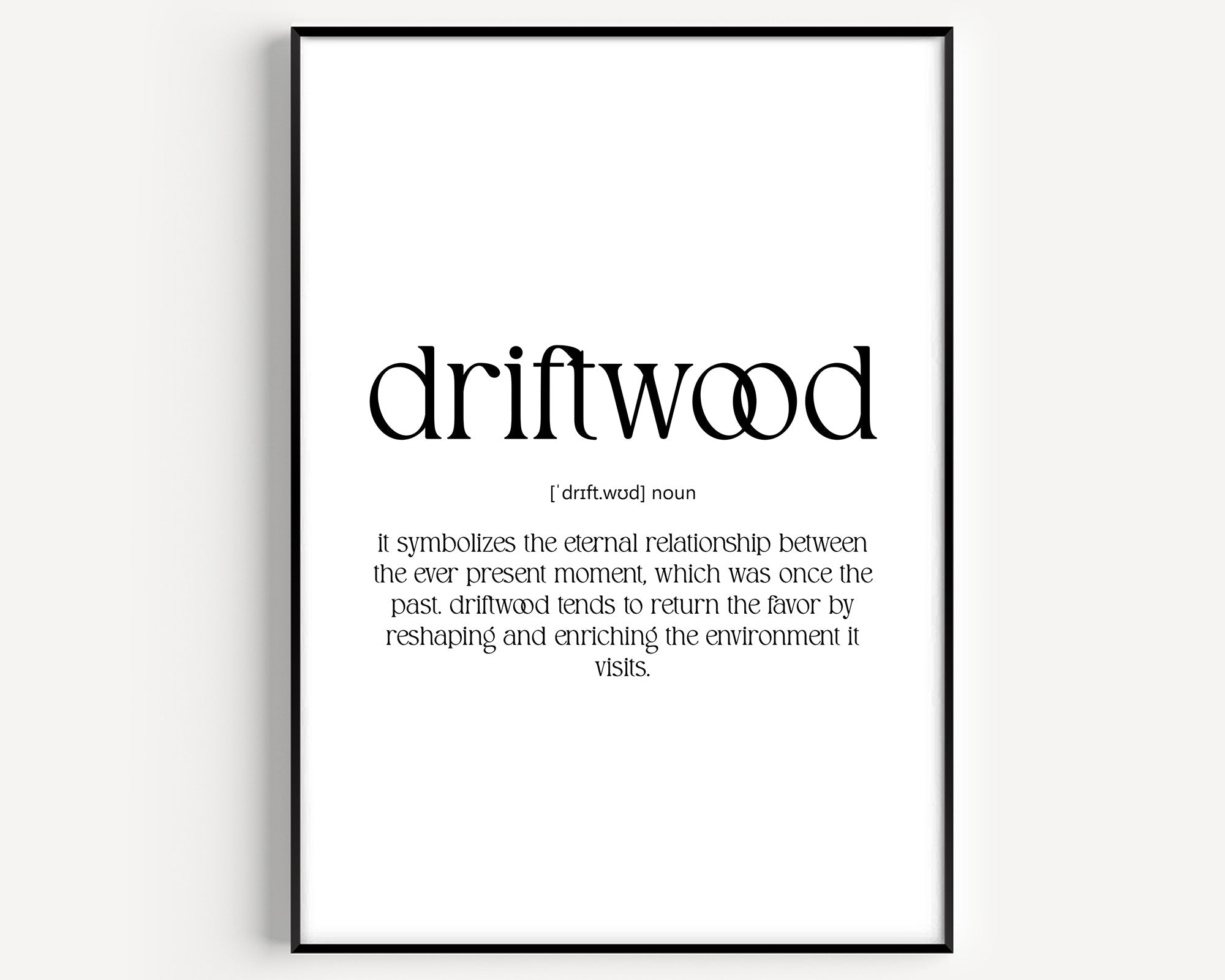 Driftwood Definition Print - Magic Posters