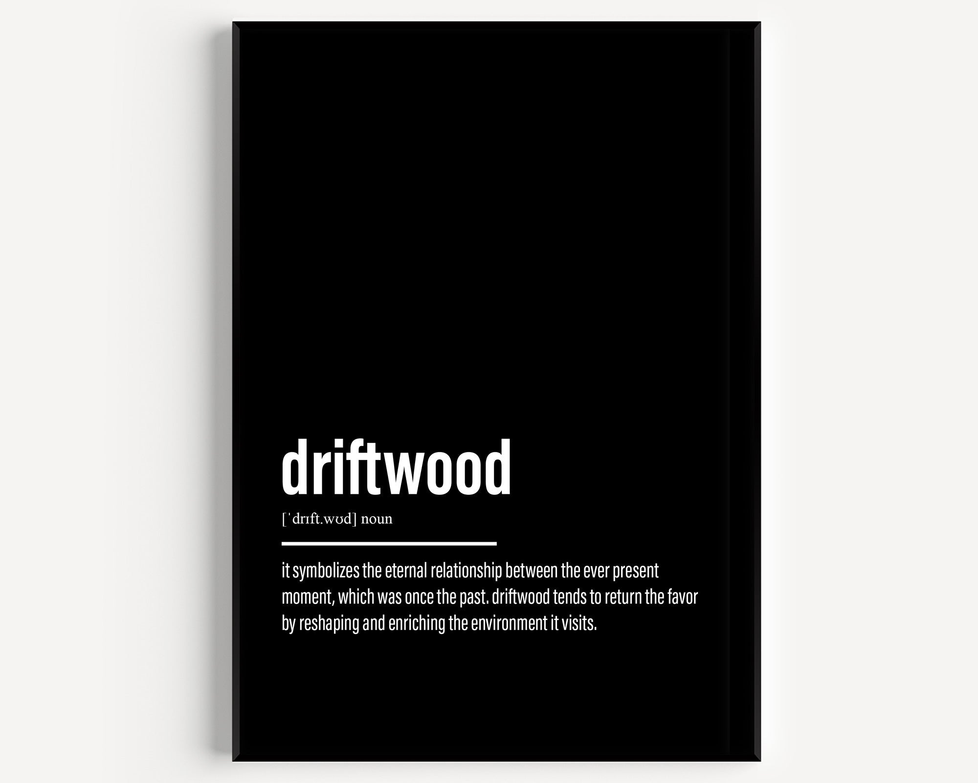 Driftwood Definition Print - Magic Posters