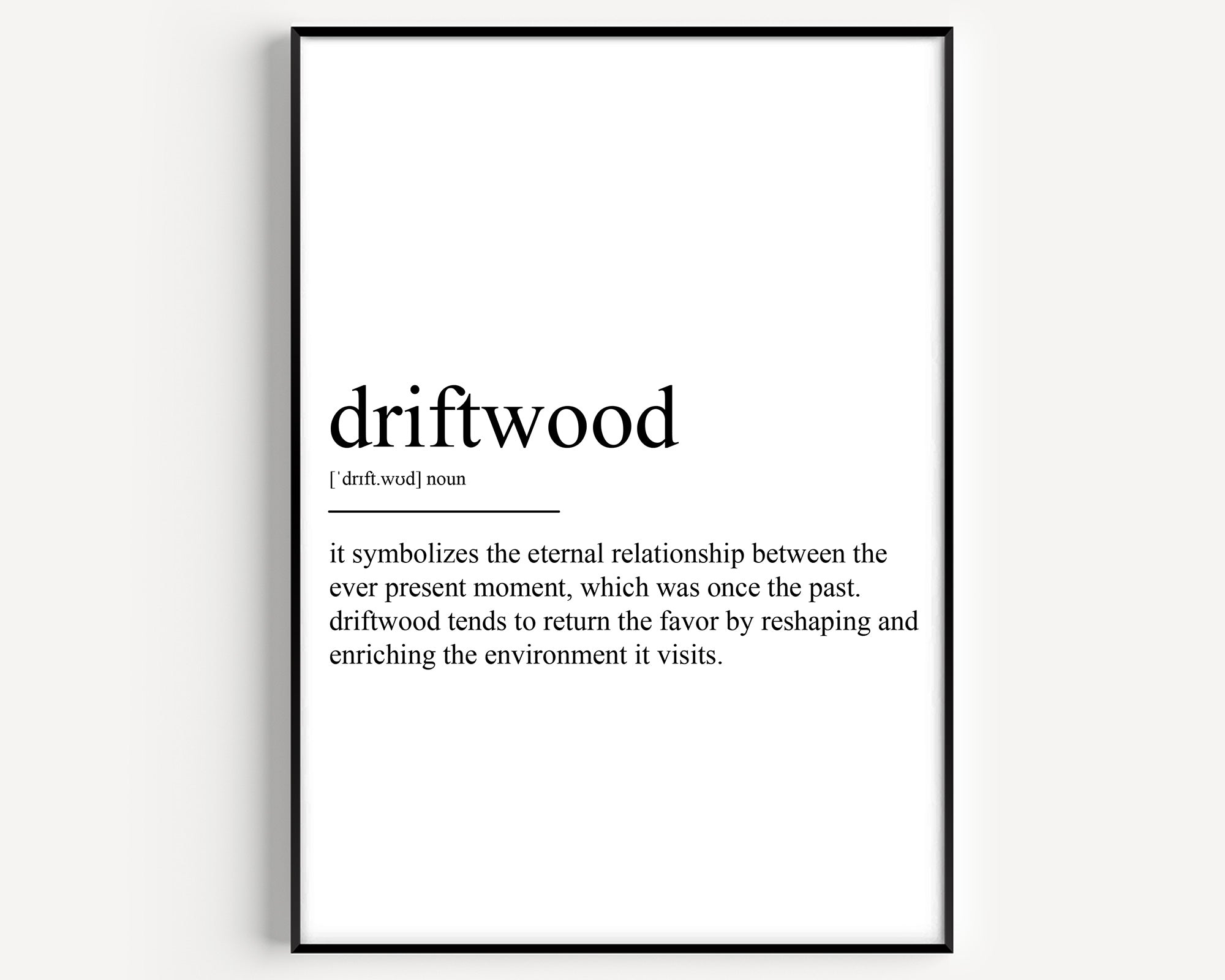Driftwood Definition Print - Magic Posters