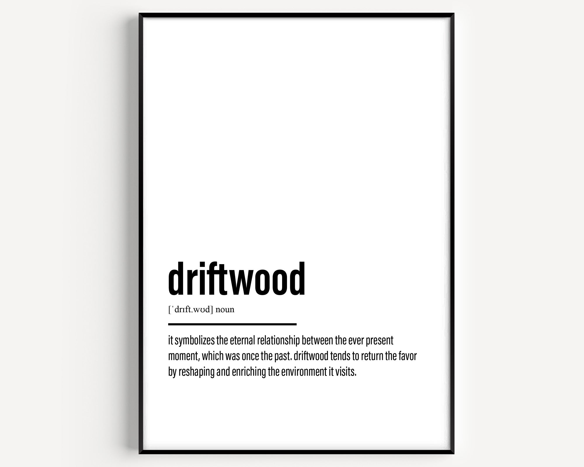 Driftwood Definition Print - Magic Posters