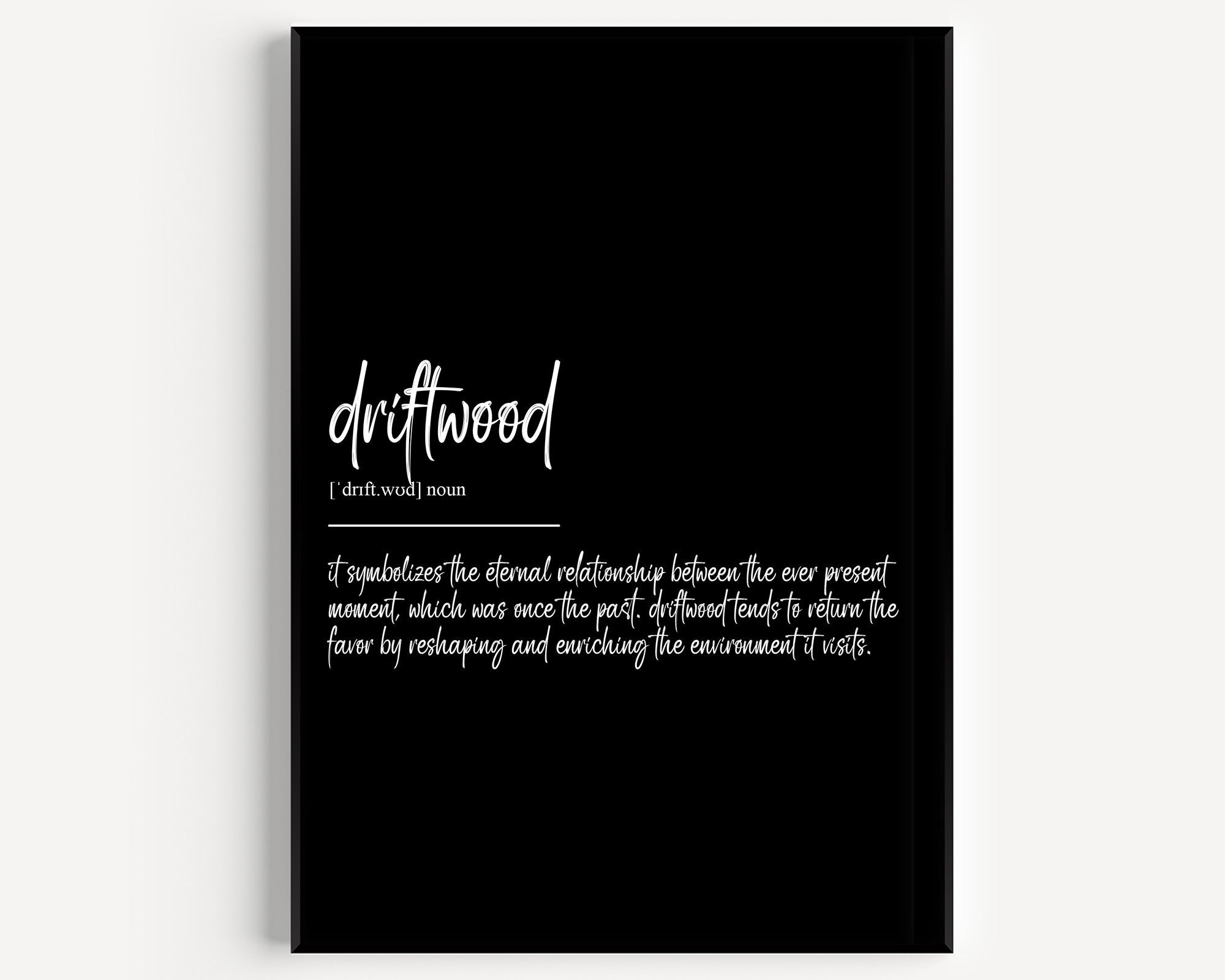 Driftwood Definition Print - Magic Posters