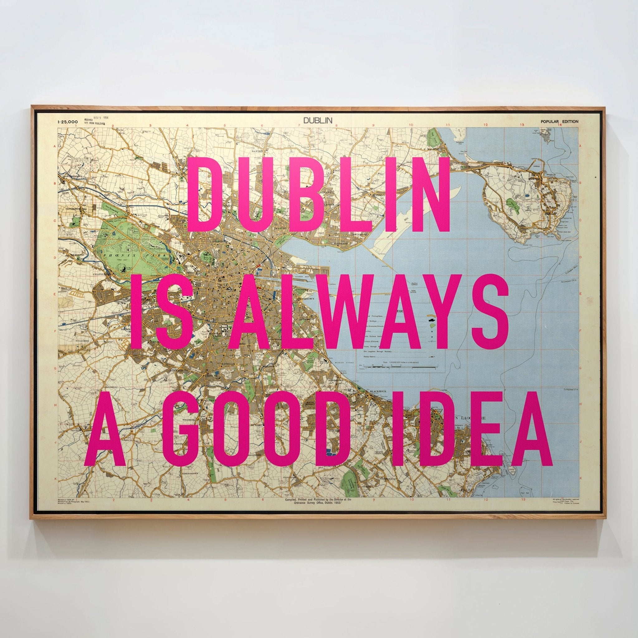 Dublin Retro Pop Art Map Print - Magic Posters