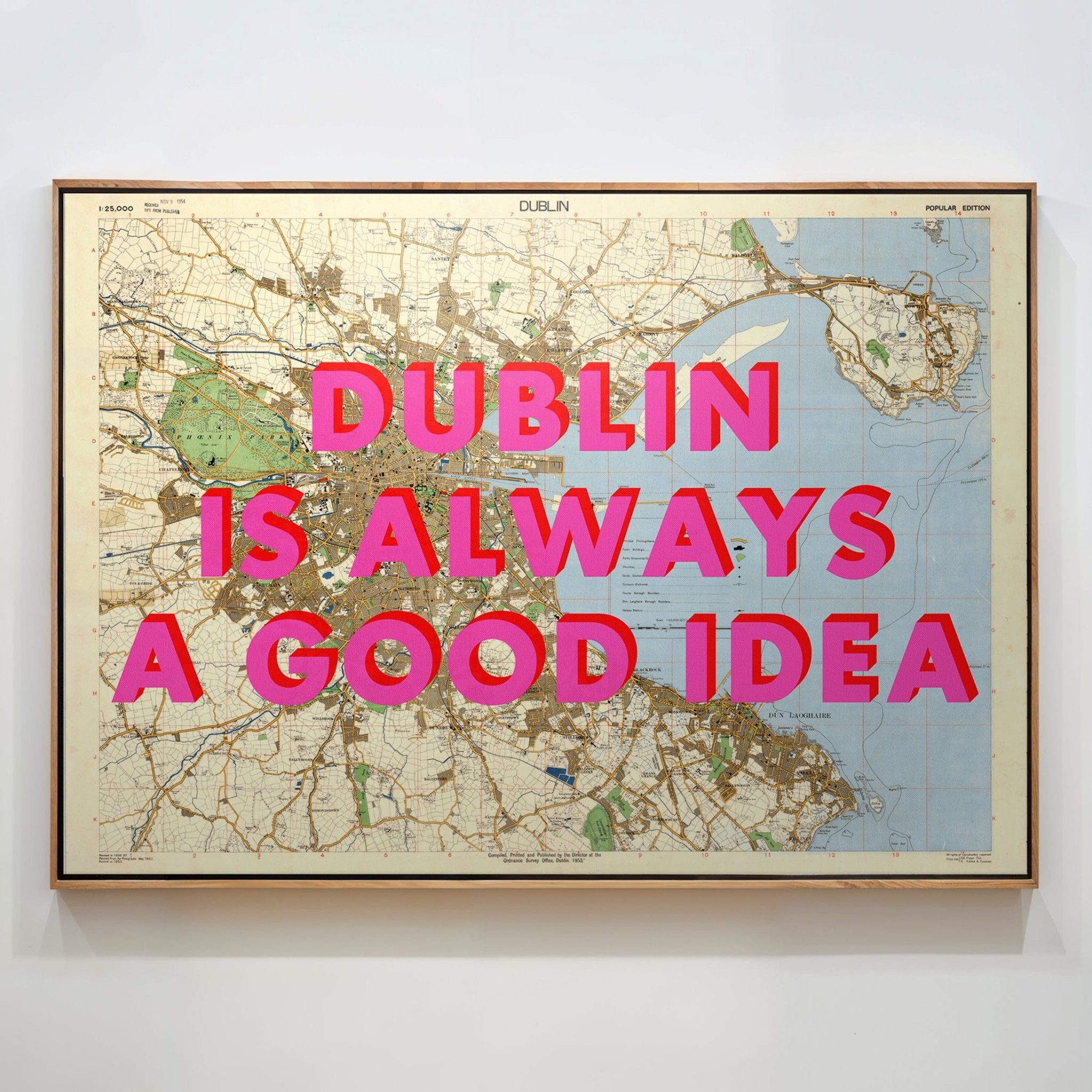 Dublin Retro Pop Art Map Print - Magic Posters