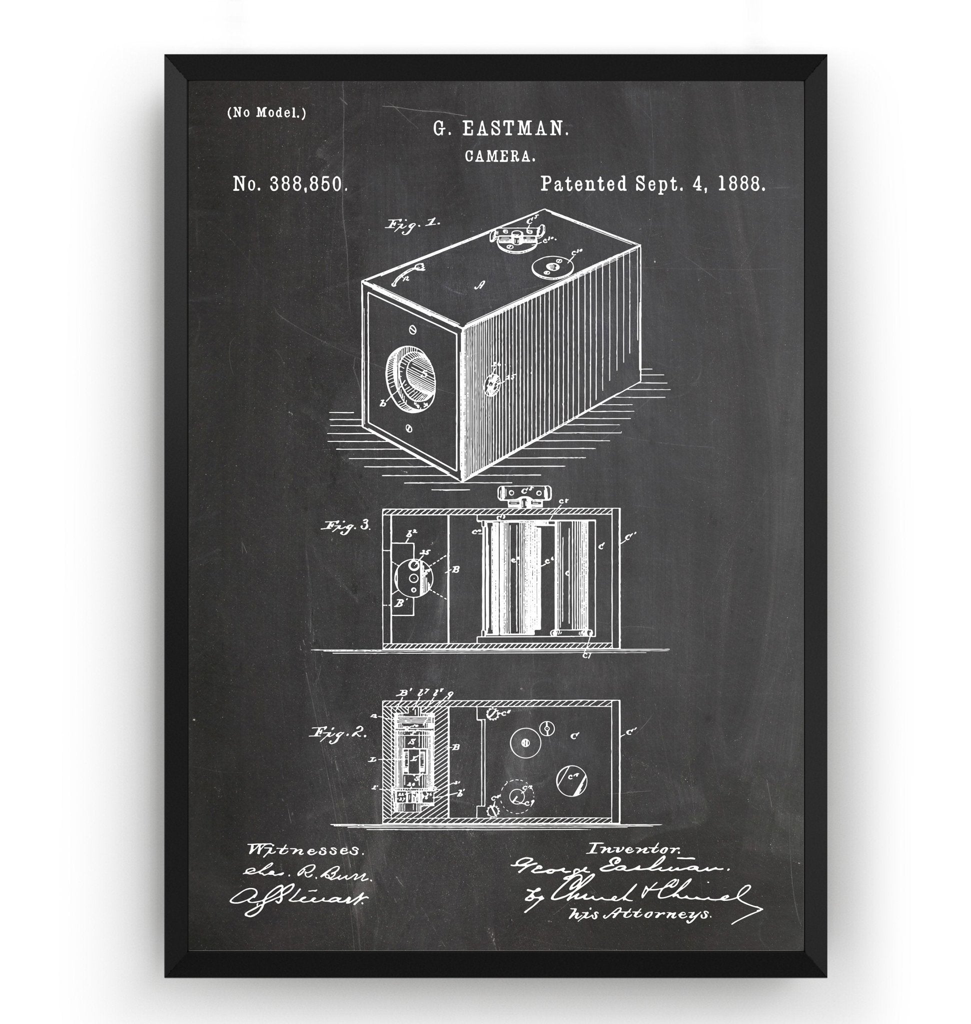 Eastman Kodak Camera 1888 Patent Print - Magic Posters