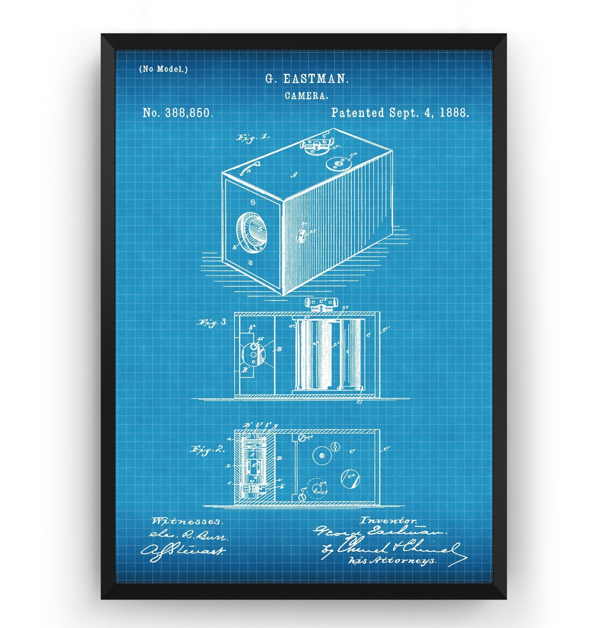 Eastman Kodak Camera 1888 Patent Print - Magic Posters