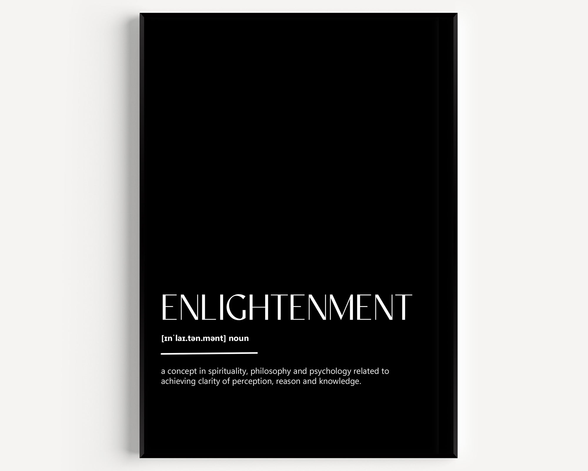 Enlightenment Definition Print - Magic Posters