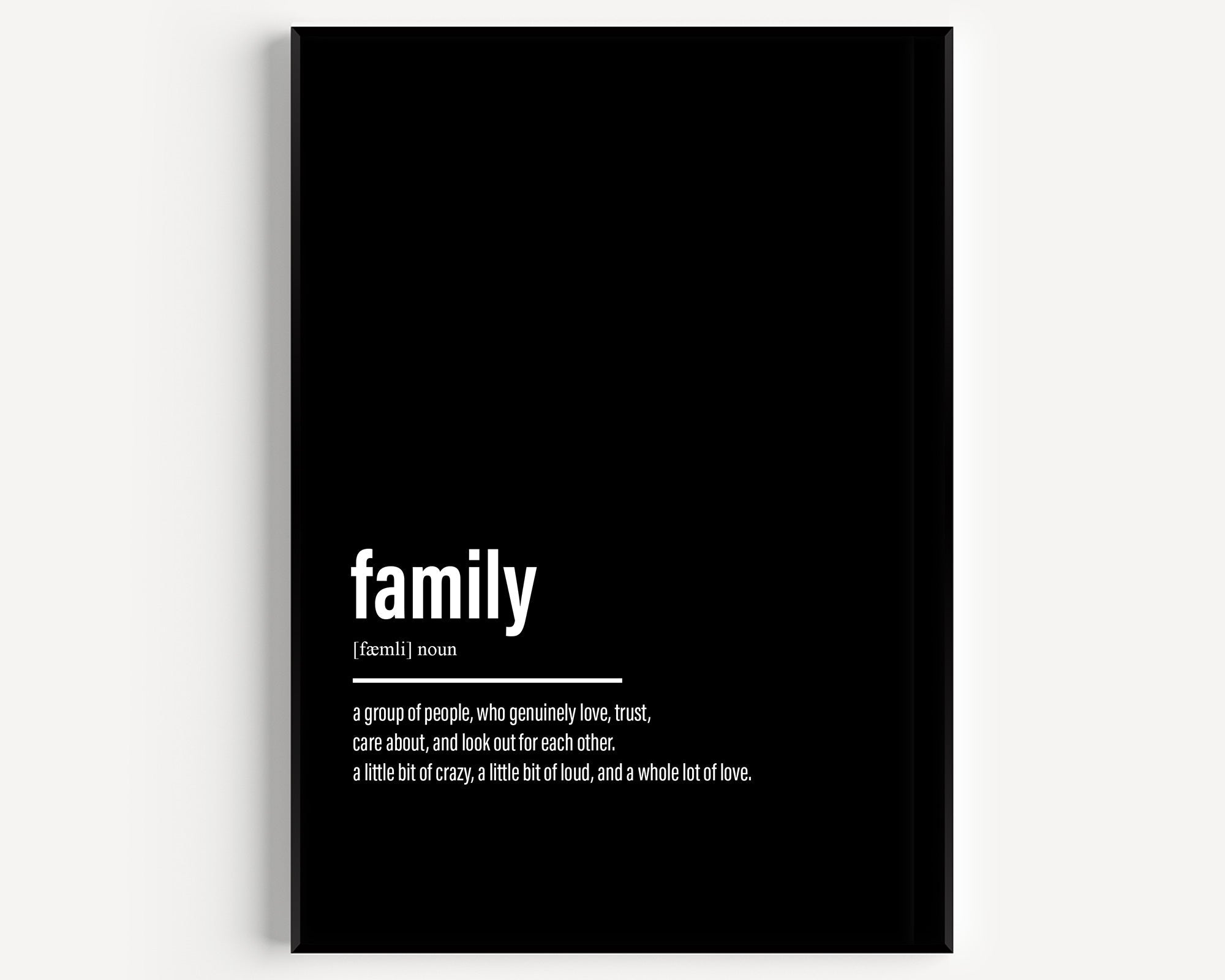 Family Definition Print - Magic Posters