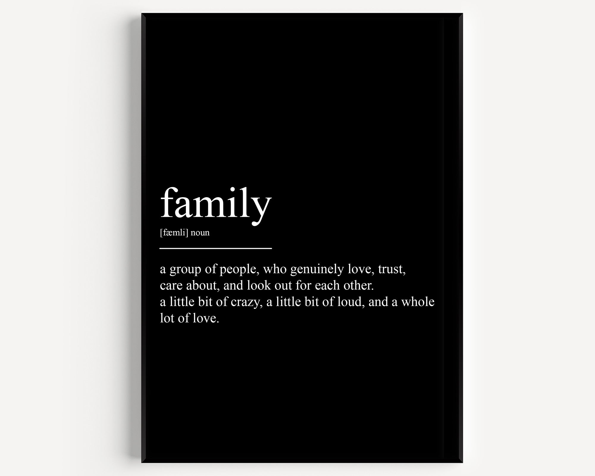 Family Definition Print - Magic Posters