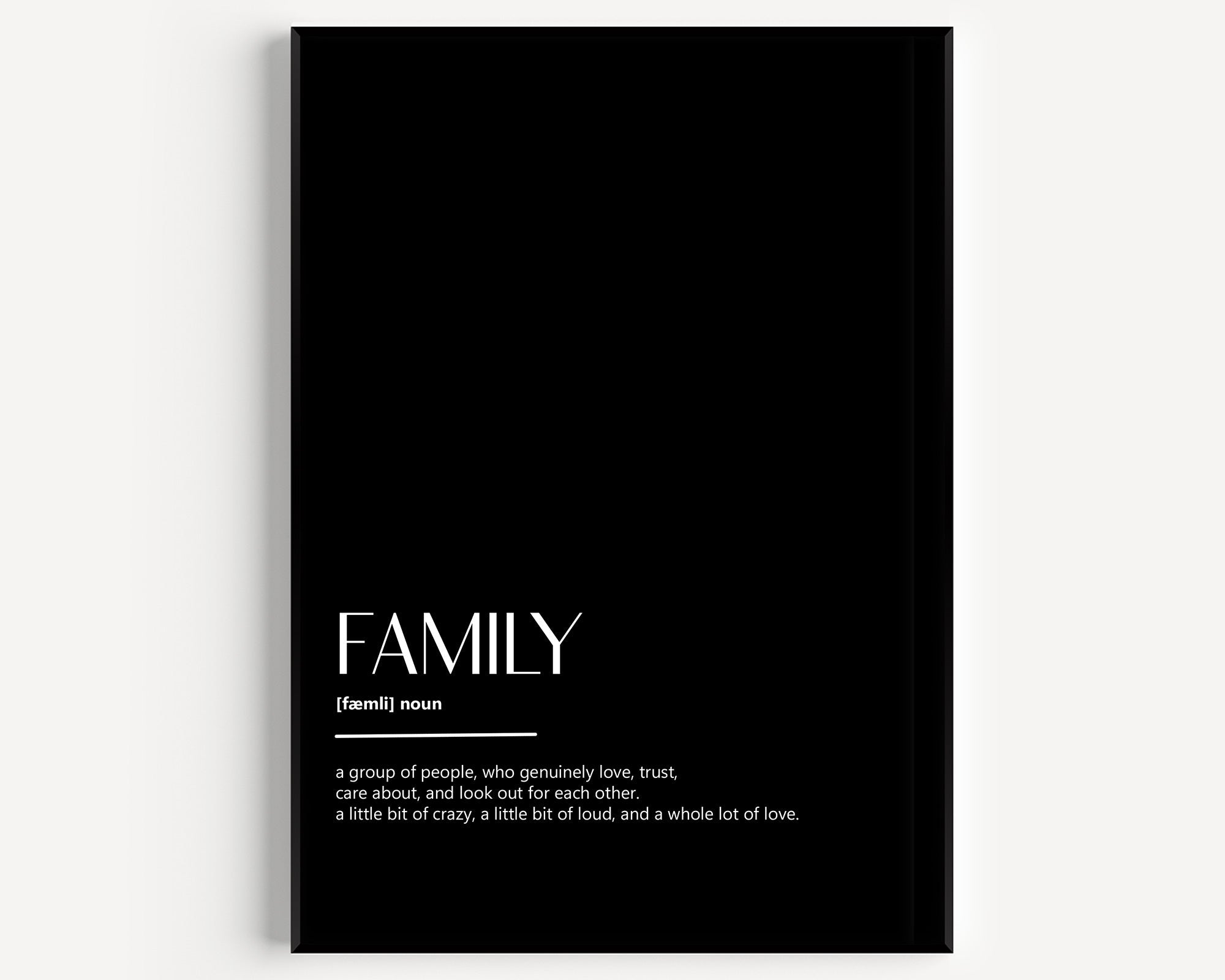 Family Definition Print - Magic Posters