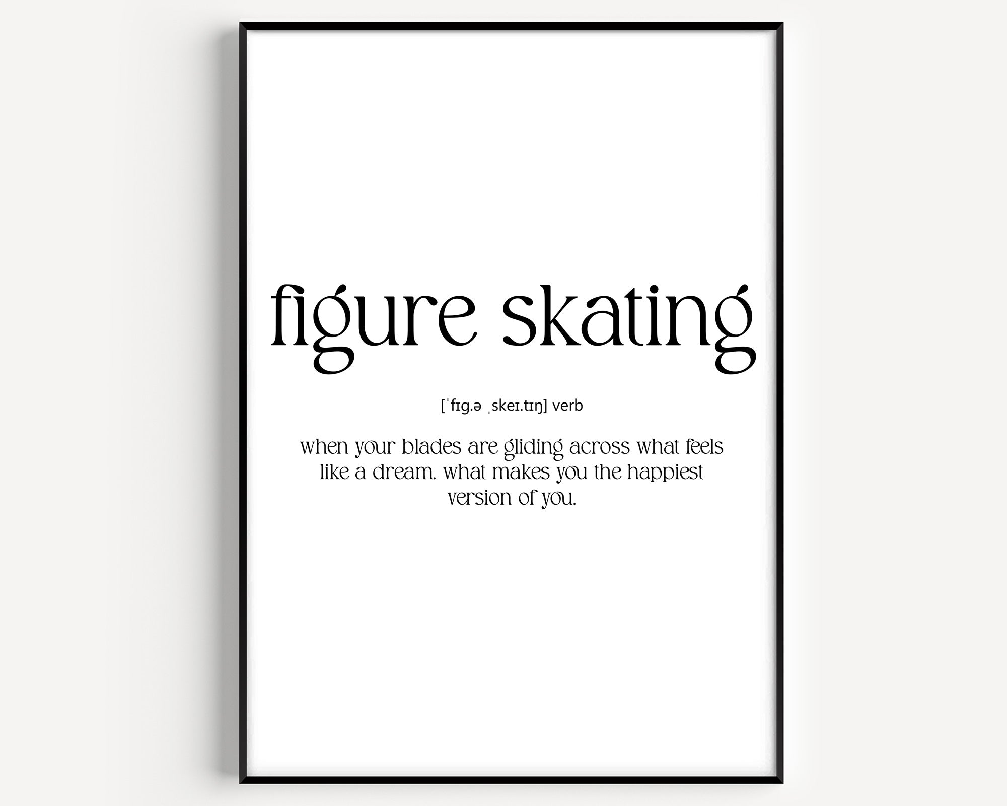 Figure Skating Definition Print - Magic Posters