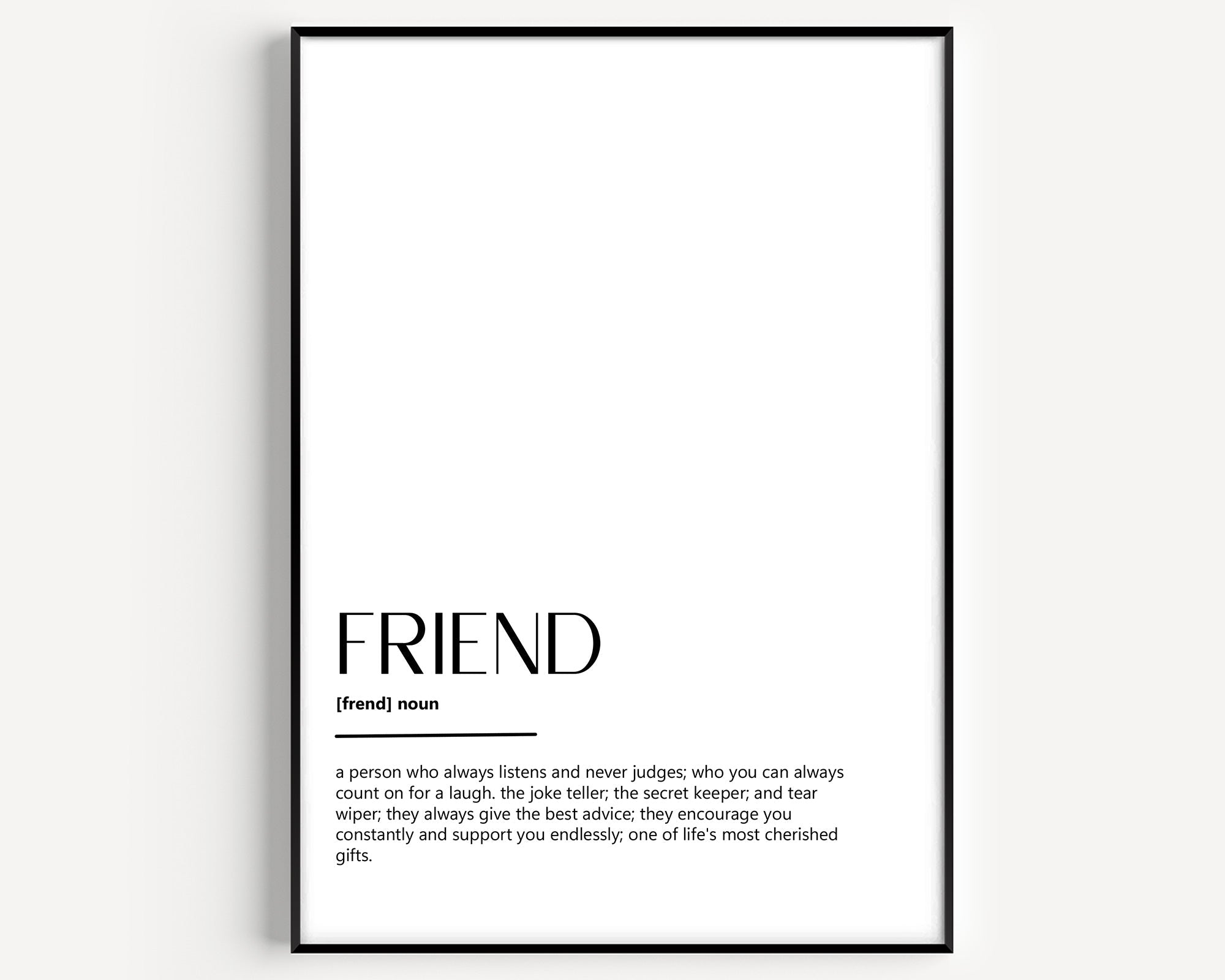 Friend Definition Print V2 - Magic Posters