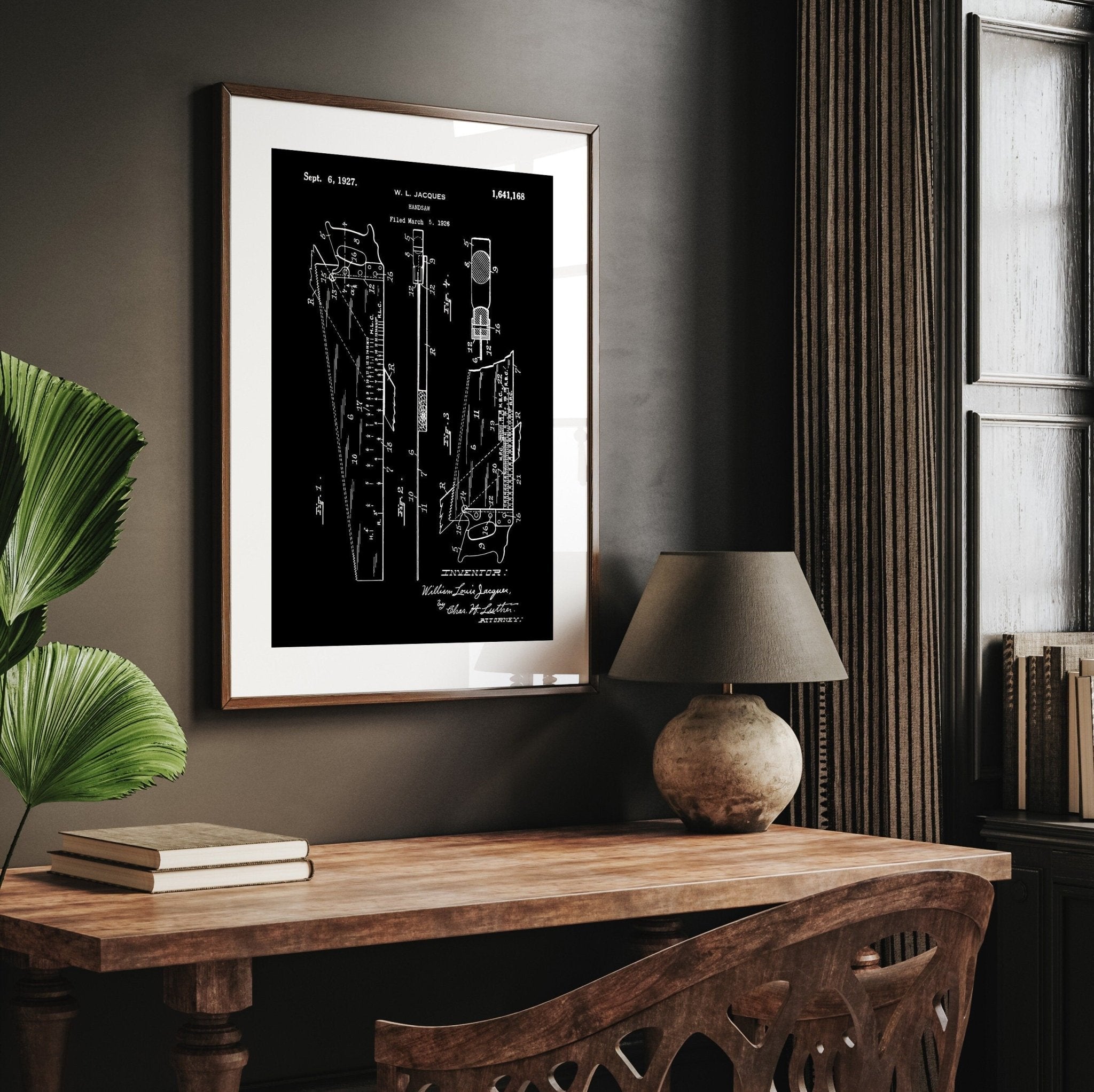 Handsaw 1927 Patent Print - Magic Posters