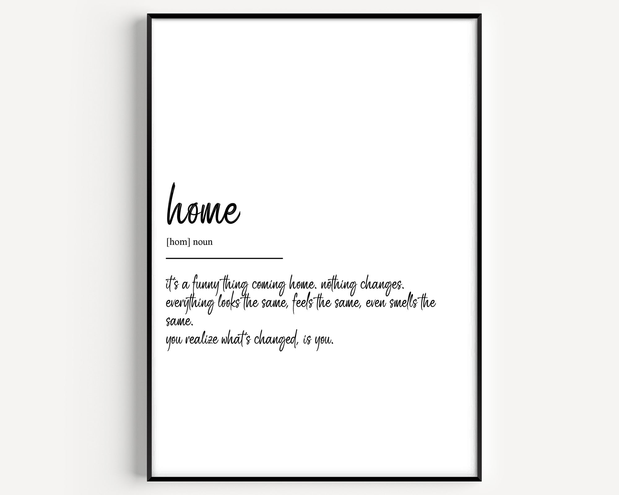 Home Definition Print - Version 2 - Magic Posters
