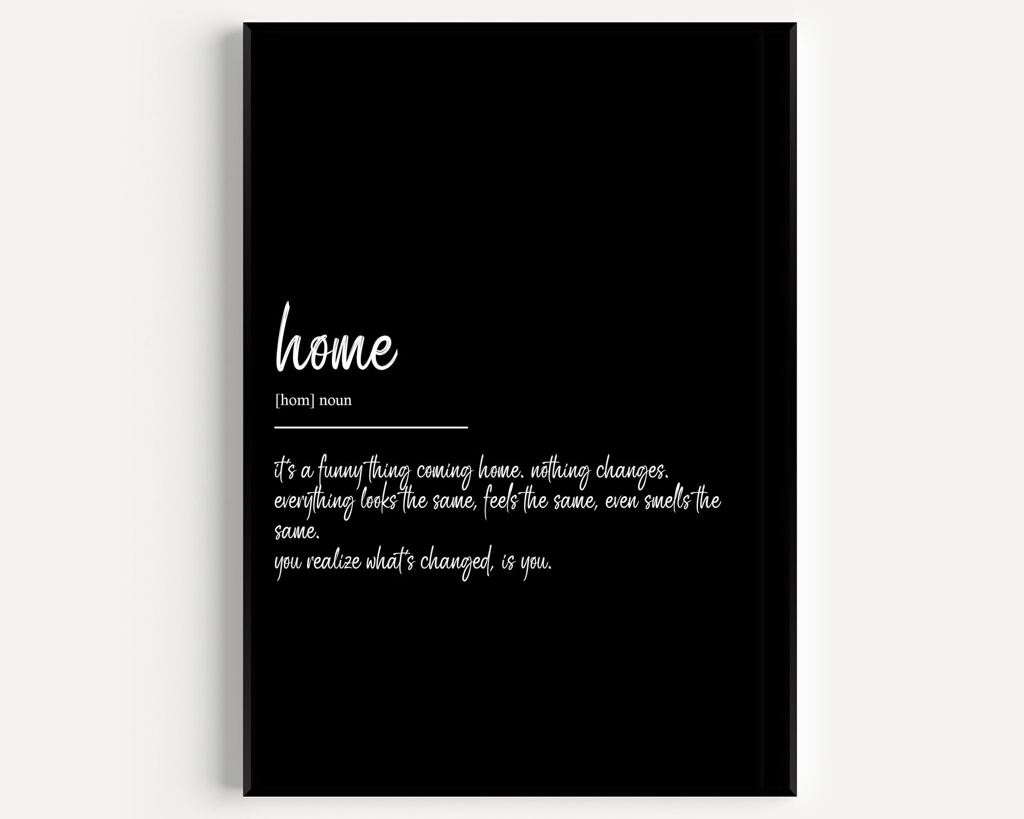 Home Definition Print - Version 2 - Magic Posters