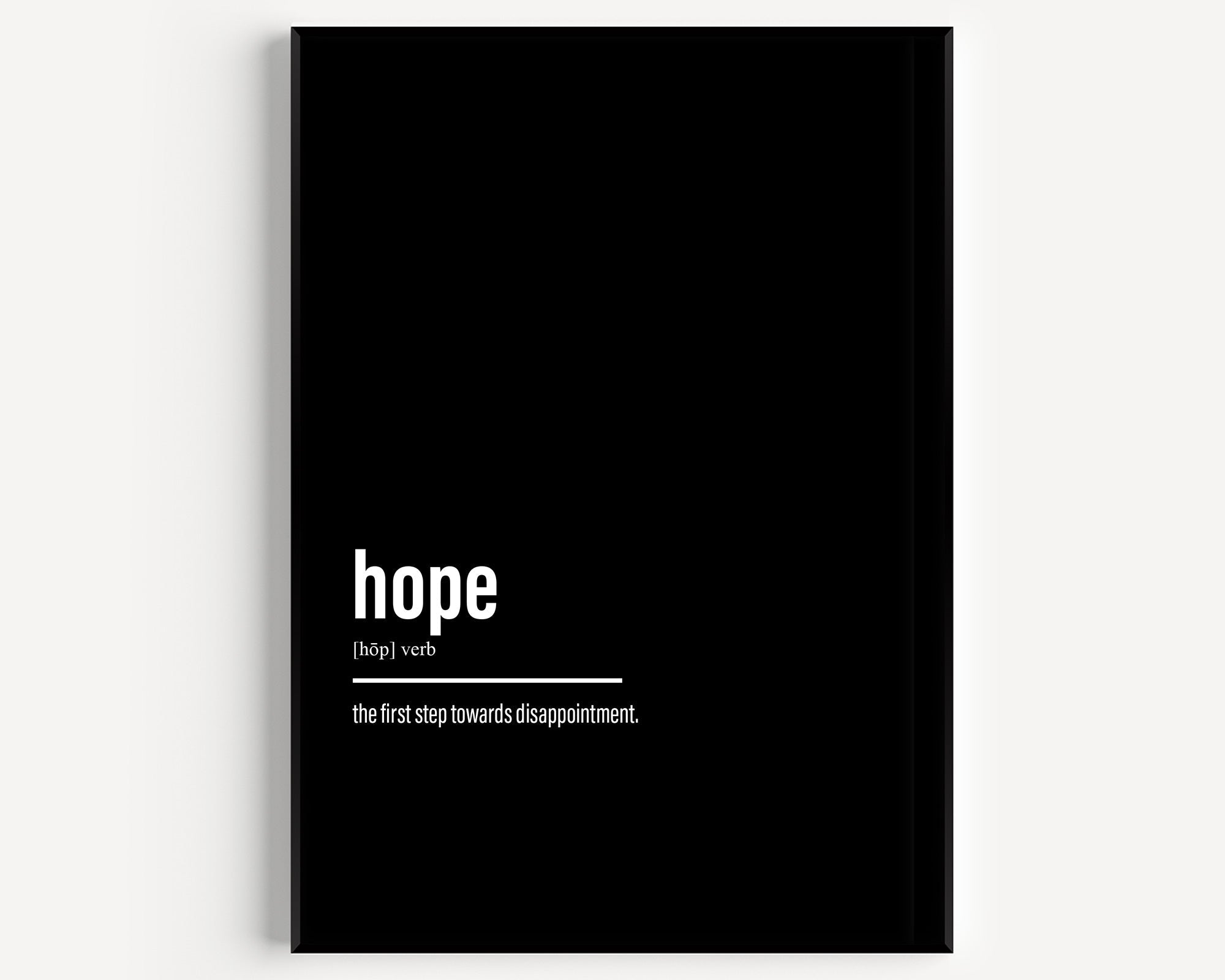 Hope Definition Print - Version 2 - Magic Posters