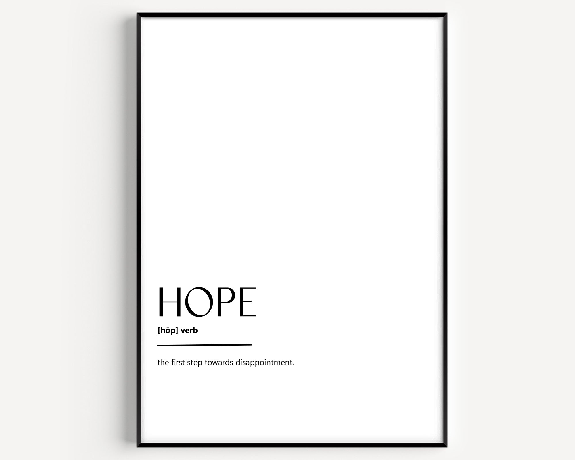 Hope Definition Print - Version 2 - Magic Posters