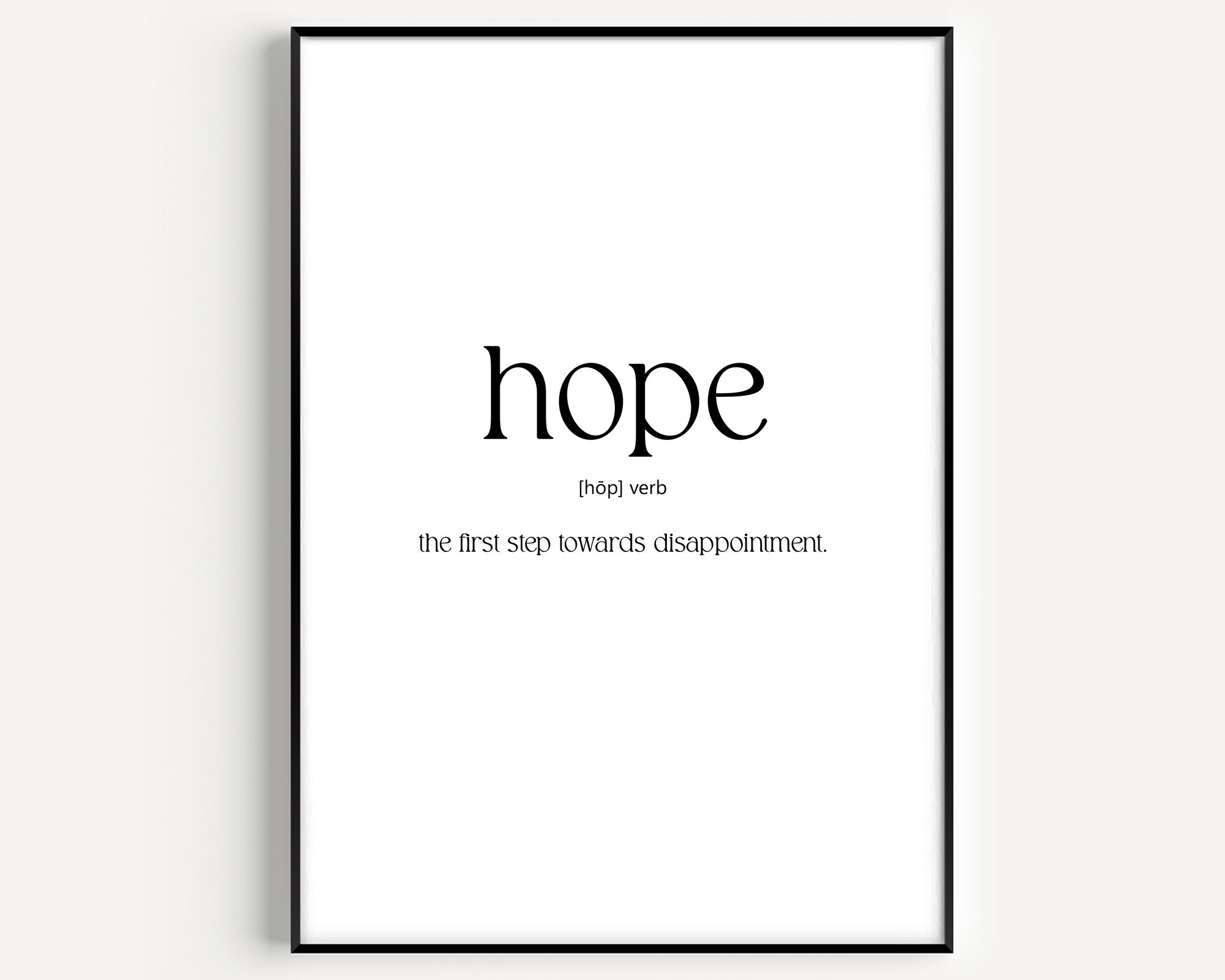 Hope Definition Print - Version 2 - Magic Posters