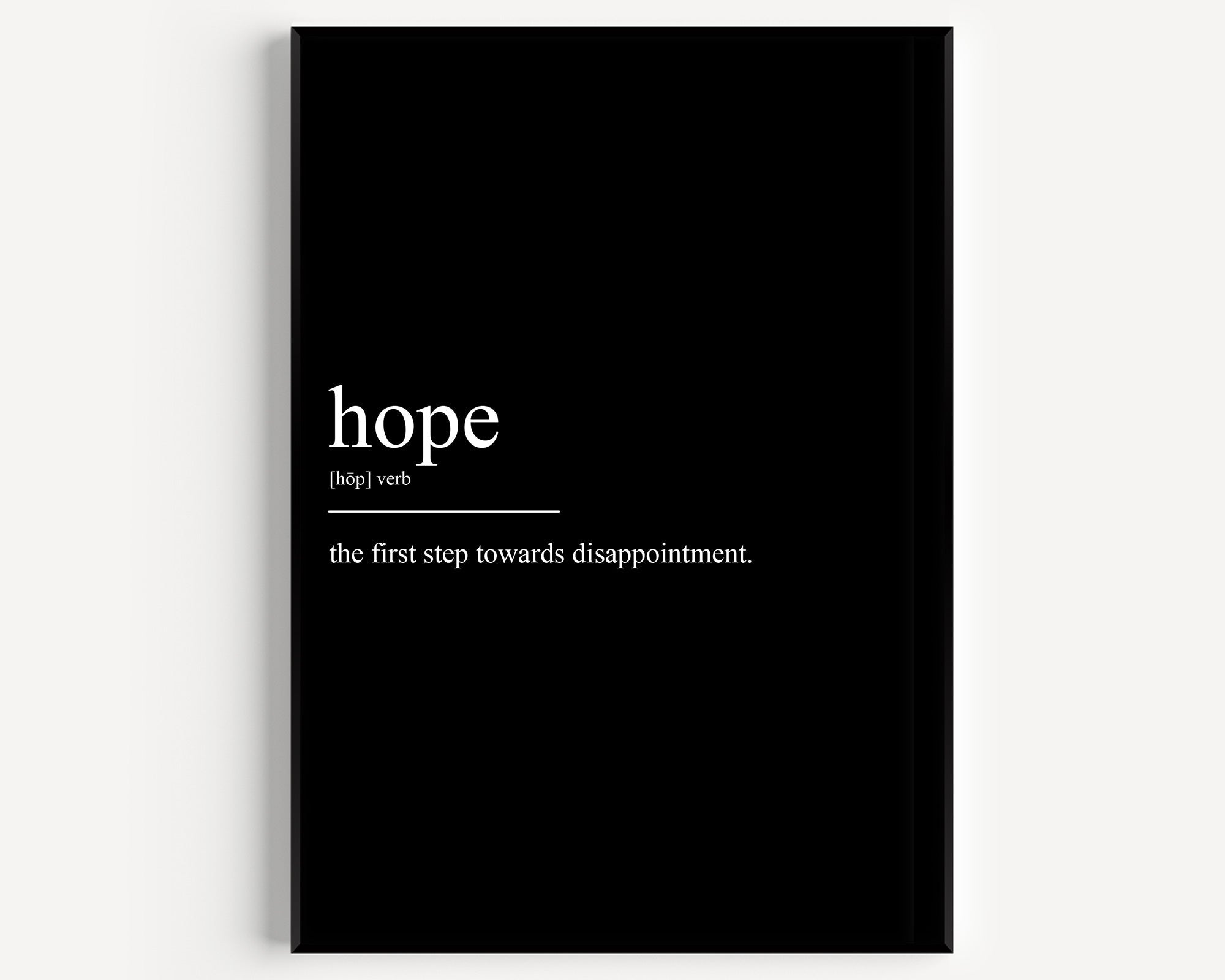 Hope Definition Print - Version 2 - Magic Posters