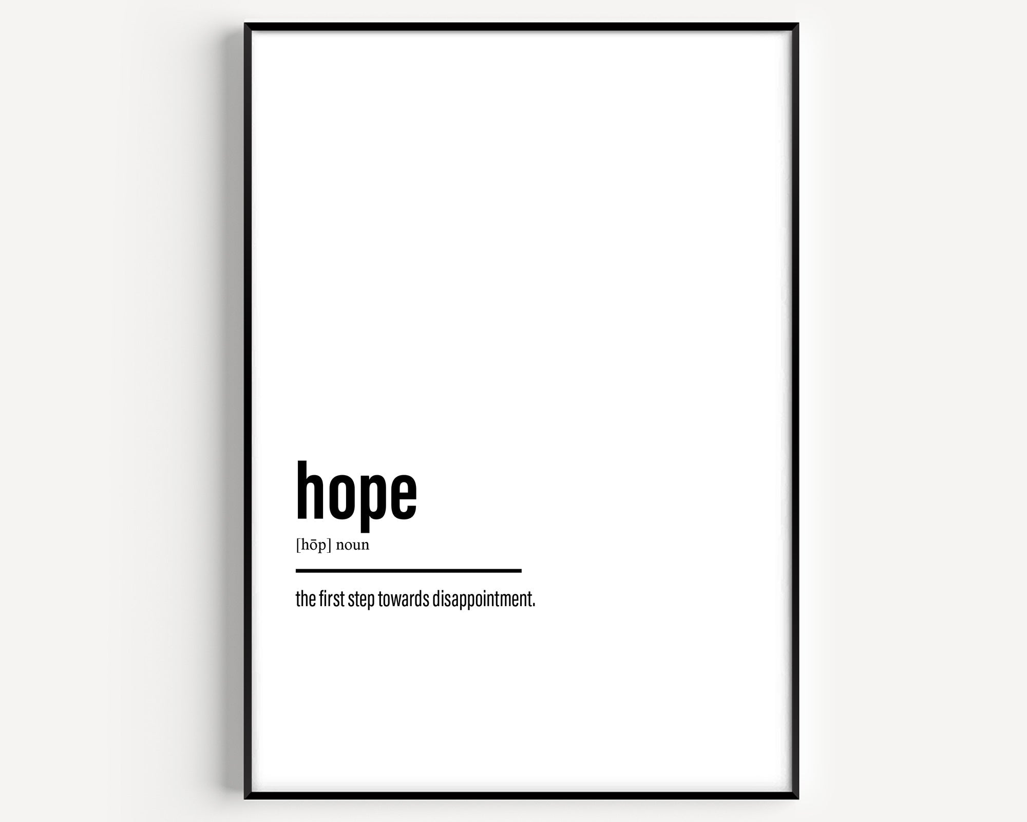 Hope Definition Print - Version 3 - Magic Posters