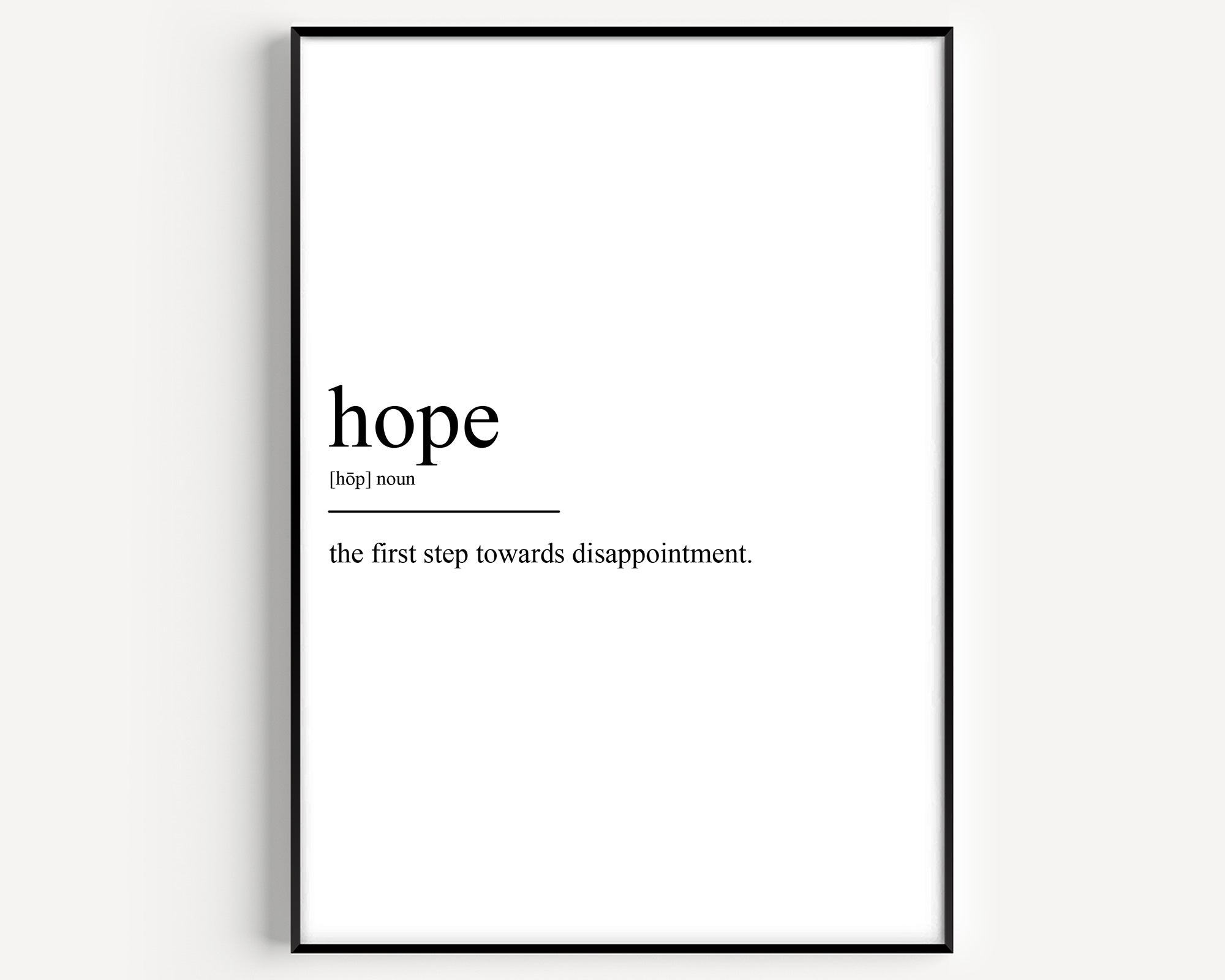 Hope Definition Print - Version 3 - Magic Posters