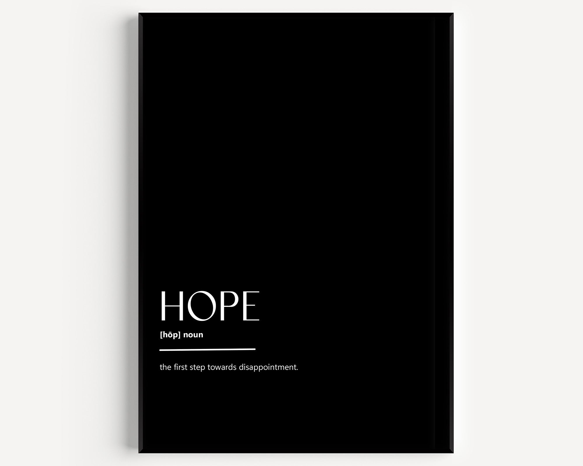 Hope Definition Print - Version 3 - Magic Posters