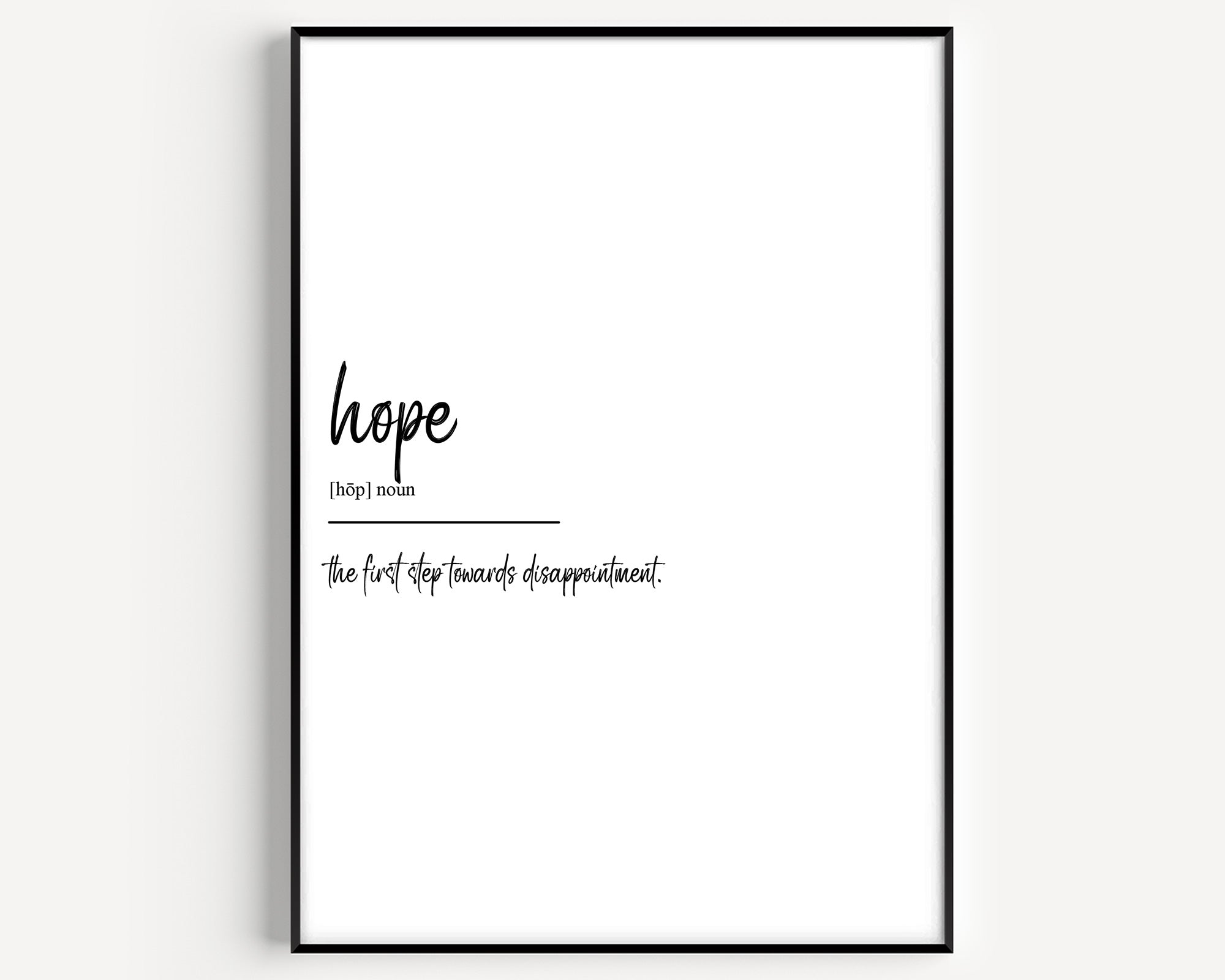 Hope Definition Print - Version 3 - Magic Posters