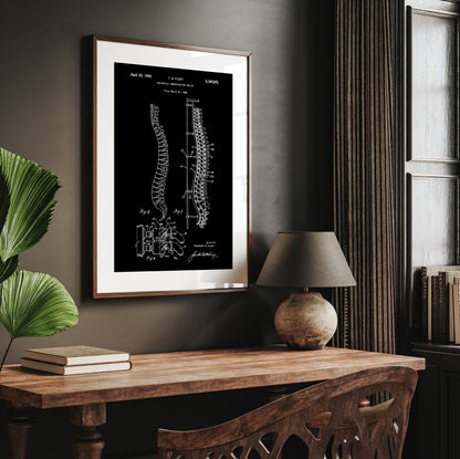 Anatomical Spine Demonstrating Device 1940 Patent Print - Magic Posters