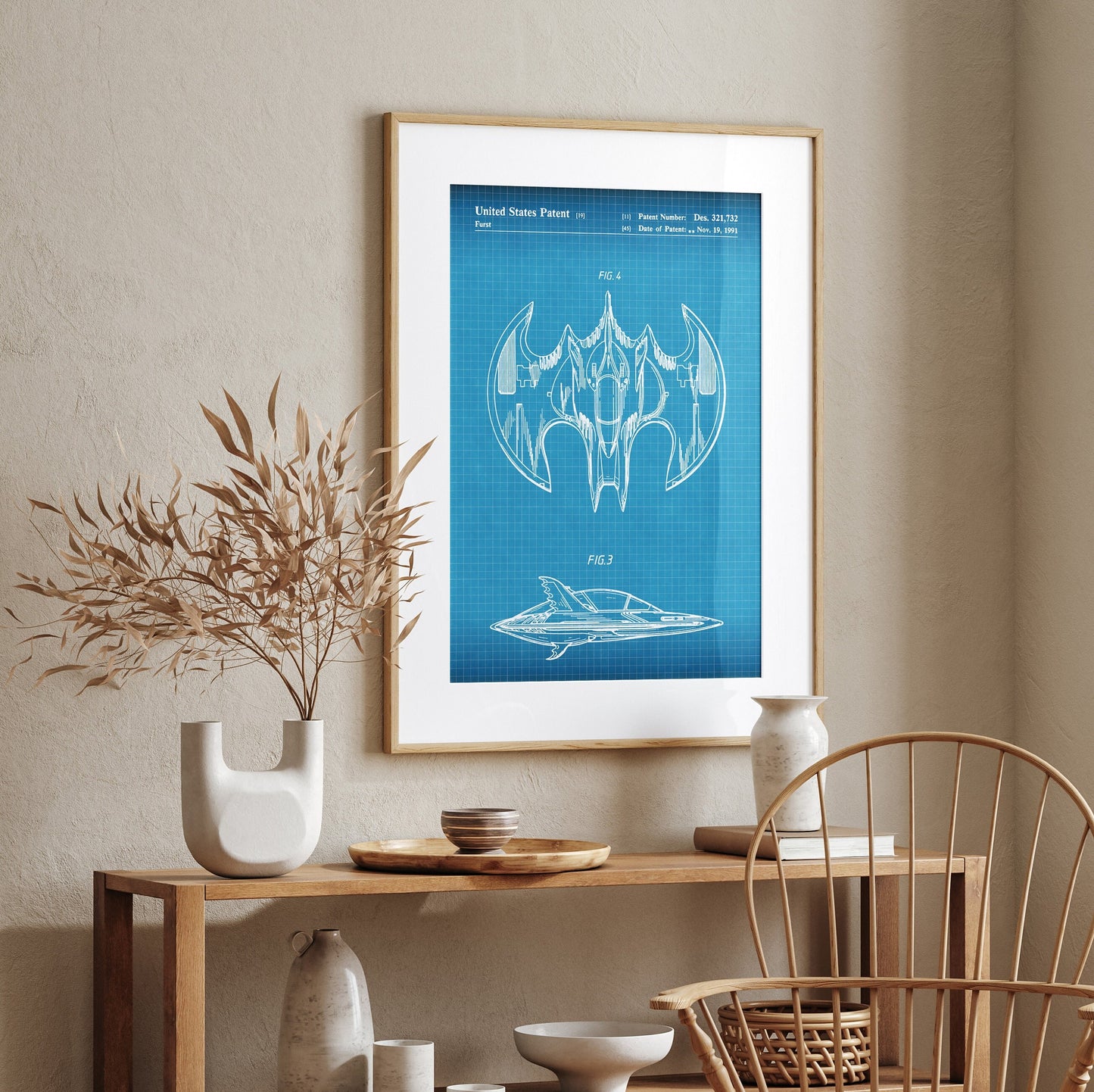 Batwing Patent Print - Magic Posters