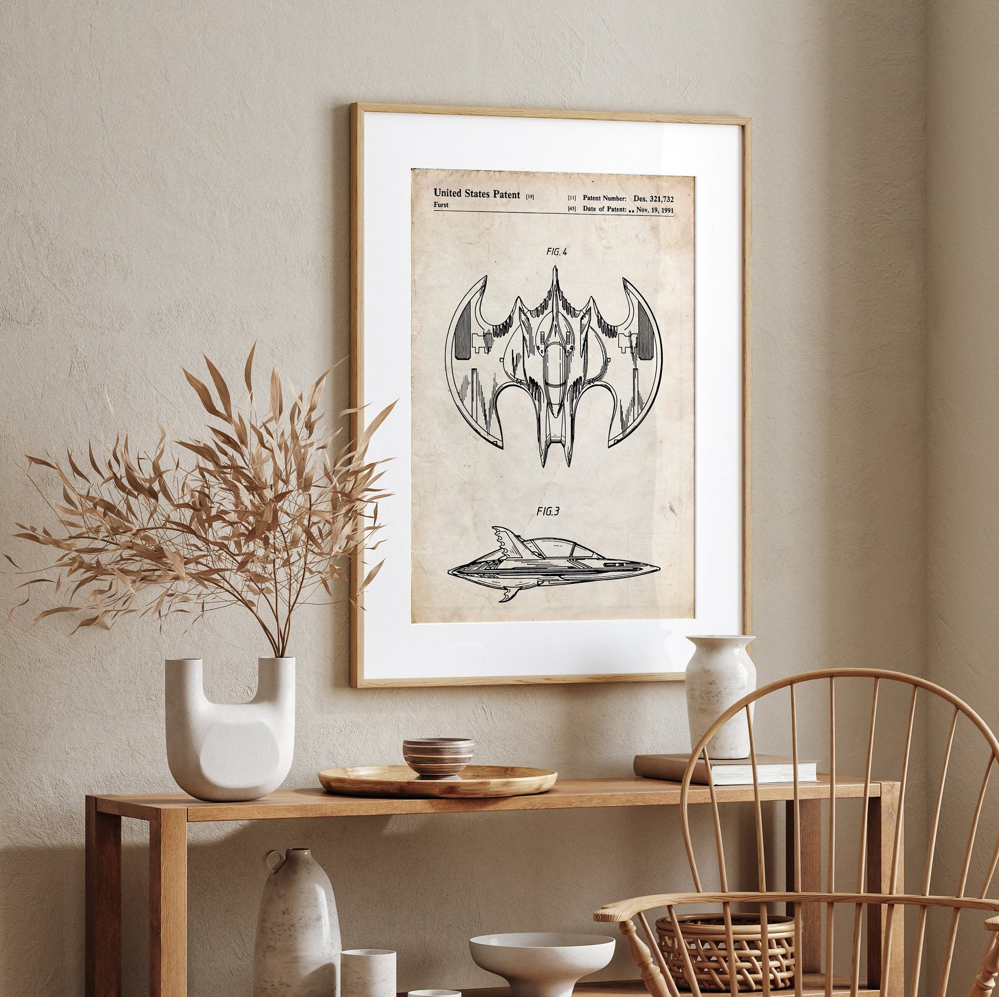 Batwing Patent Print - Magic Posters